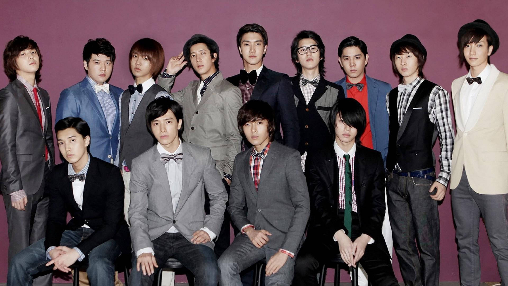 Super Junior Bow & Tie Background