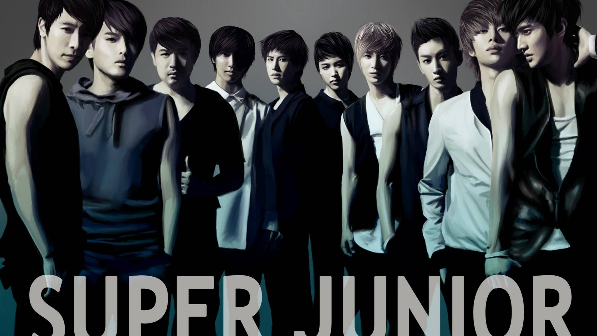 Super Junior Oil Canvas Background