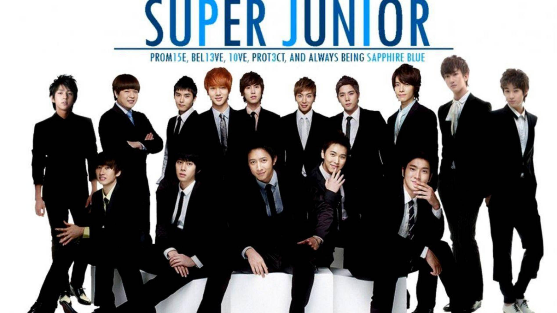 Super Junior Sapphire Blue Background