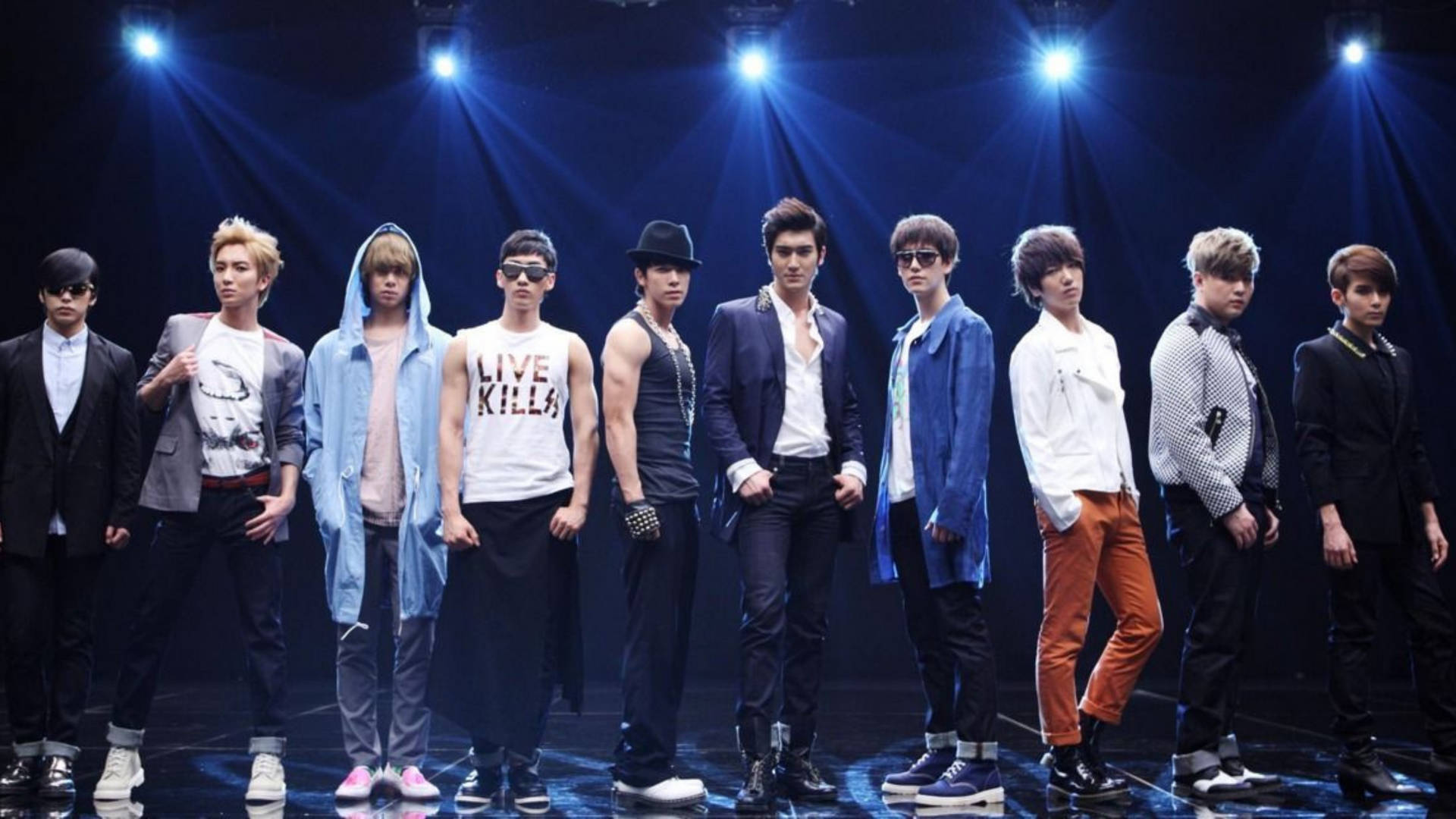 Super Junior Stage Photo Background