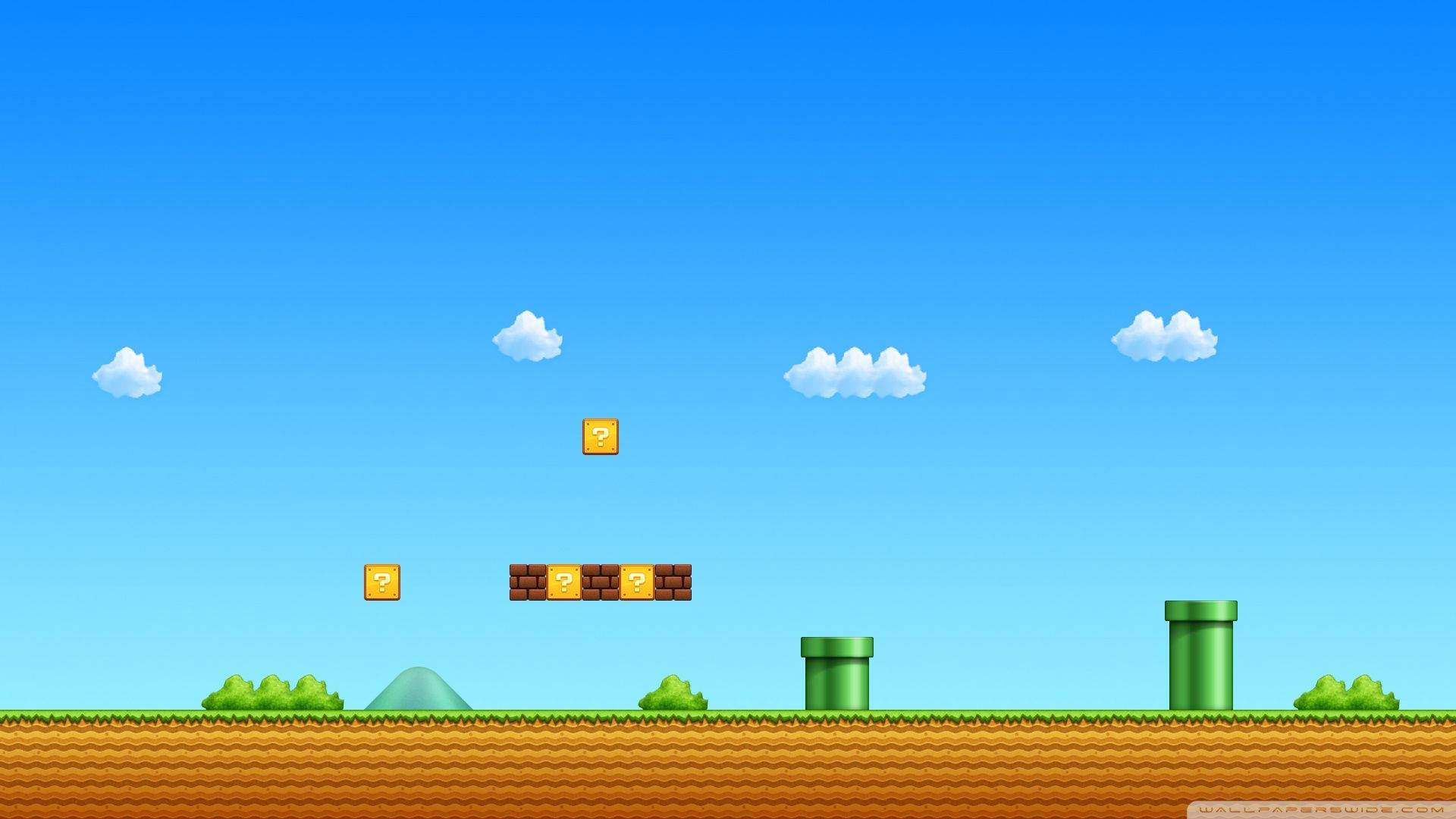 Super Mario Bros. Game Background. Background