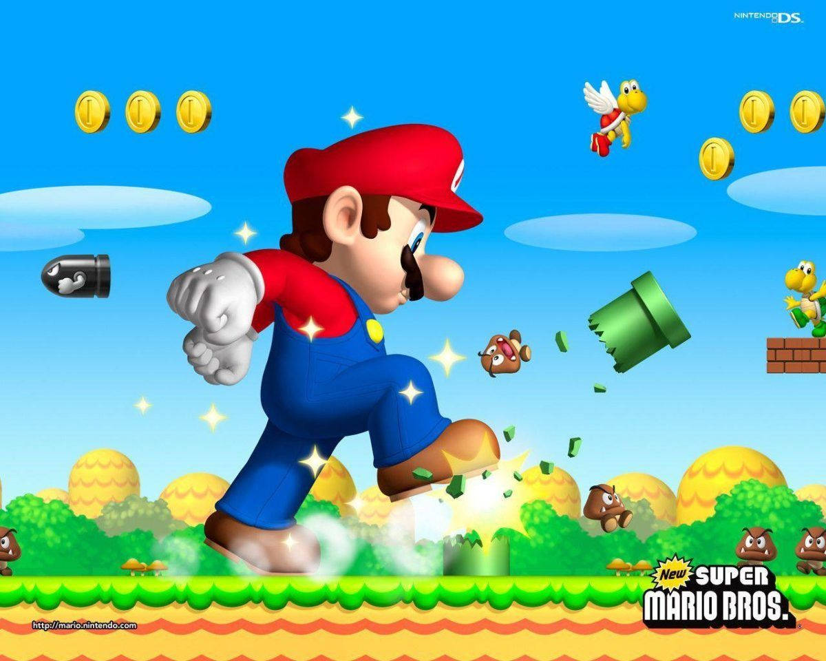 Super Mario Bros. Giant Mario Background