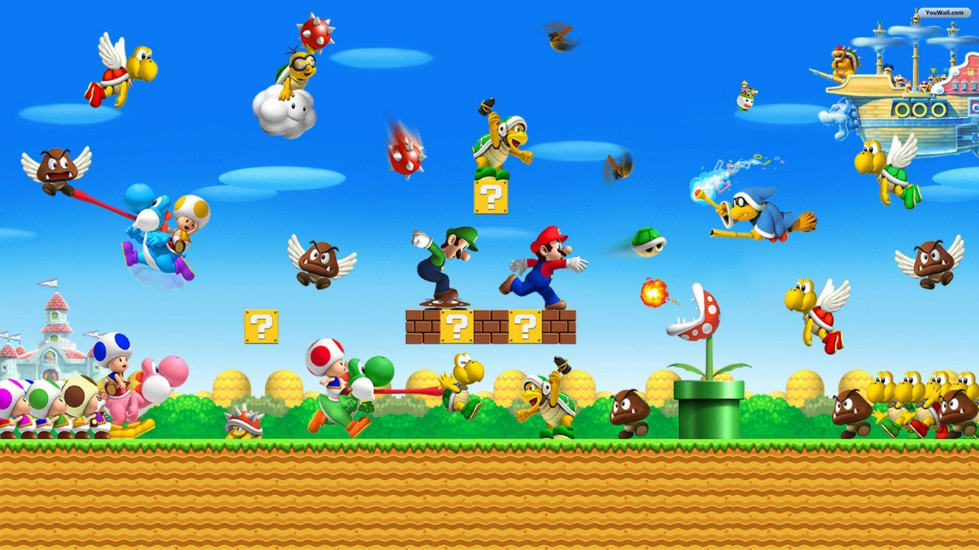 Super Mario Bros - Screenshot Background