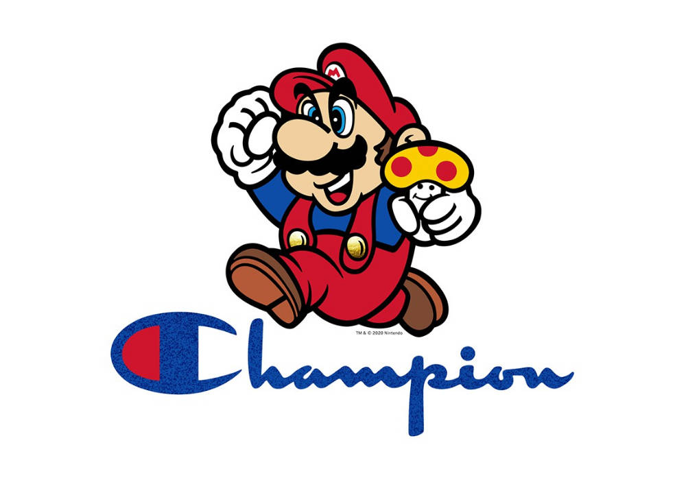Super Mario Champion Logo Background