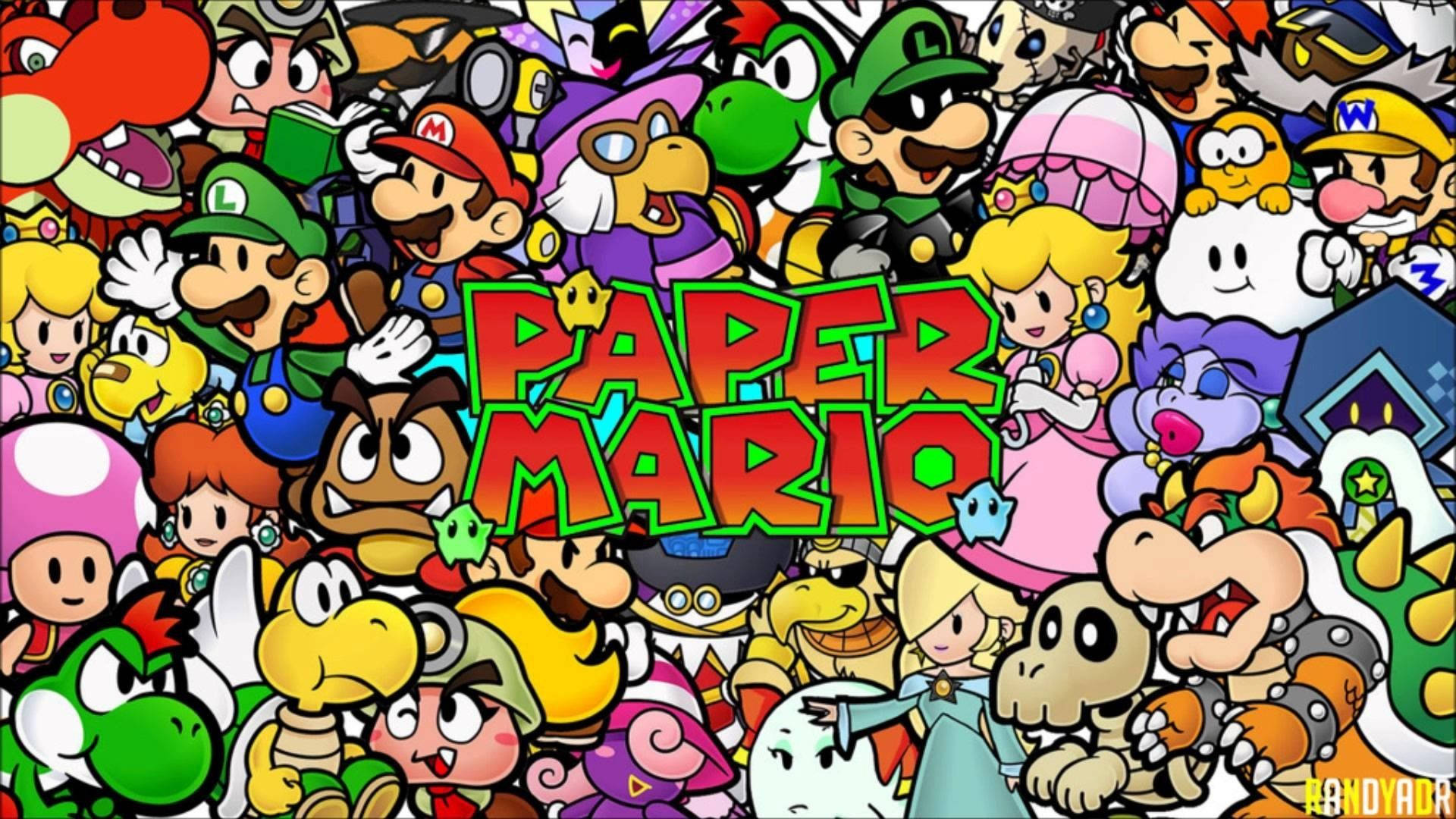 Super Mario Characters Background