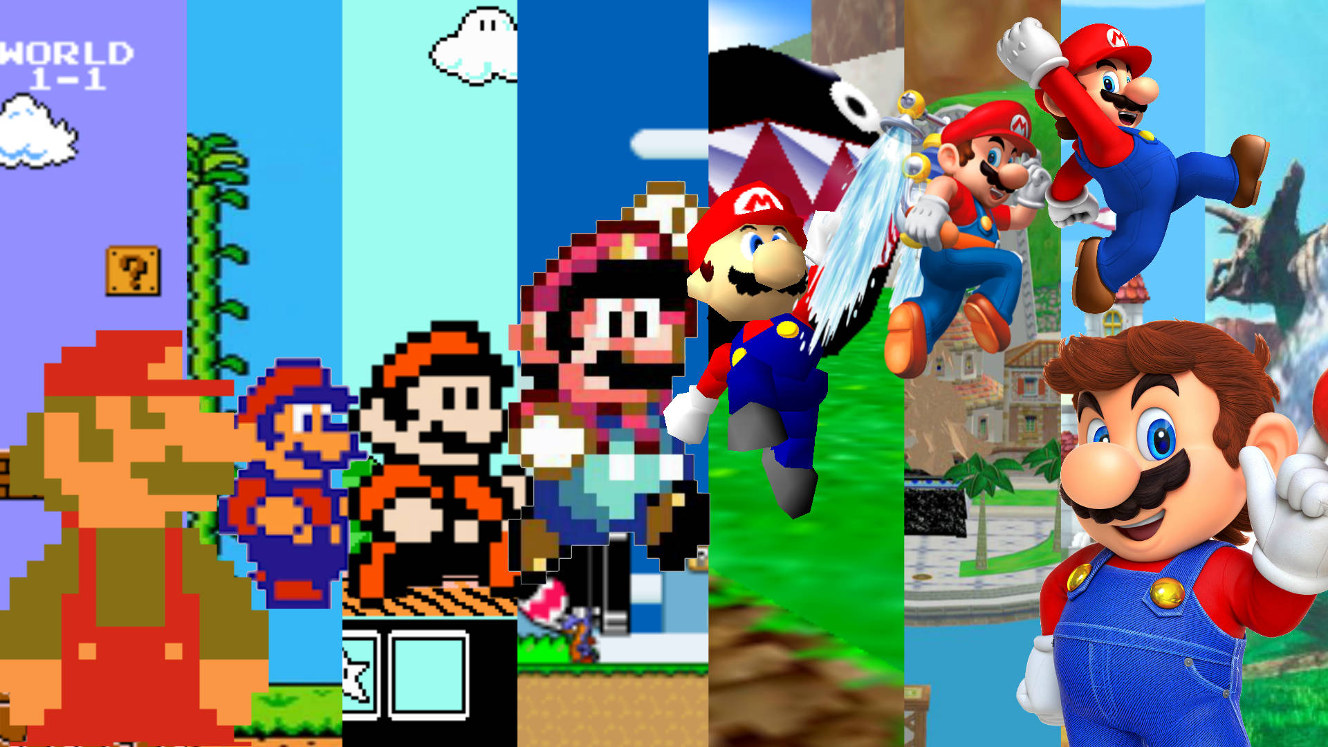 Super Mario Evolution Background