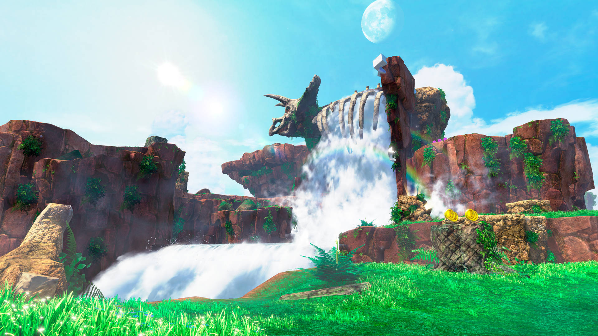 Super Mario Odyssey Cascade Kingdom Background