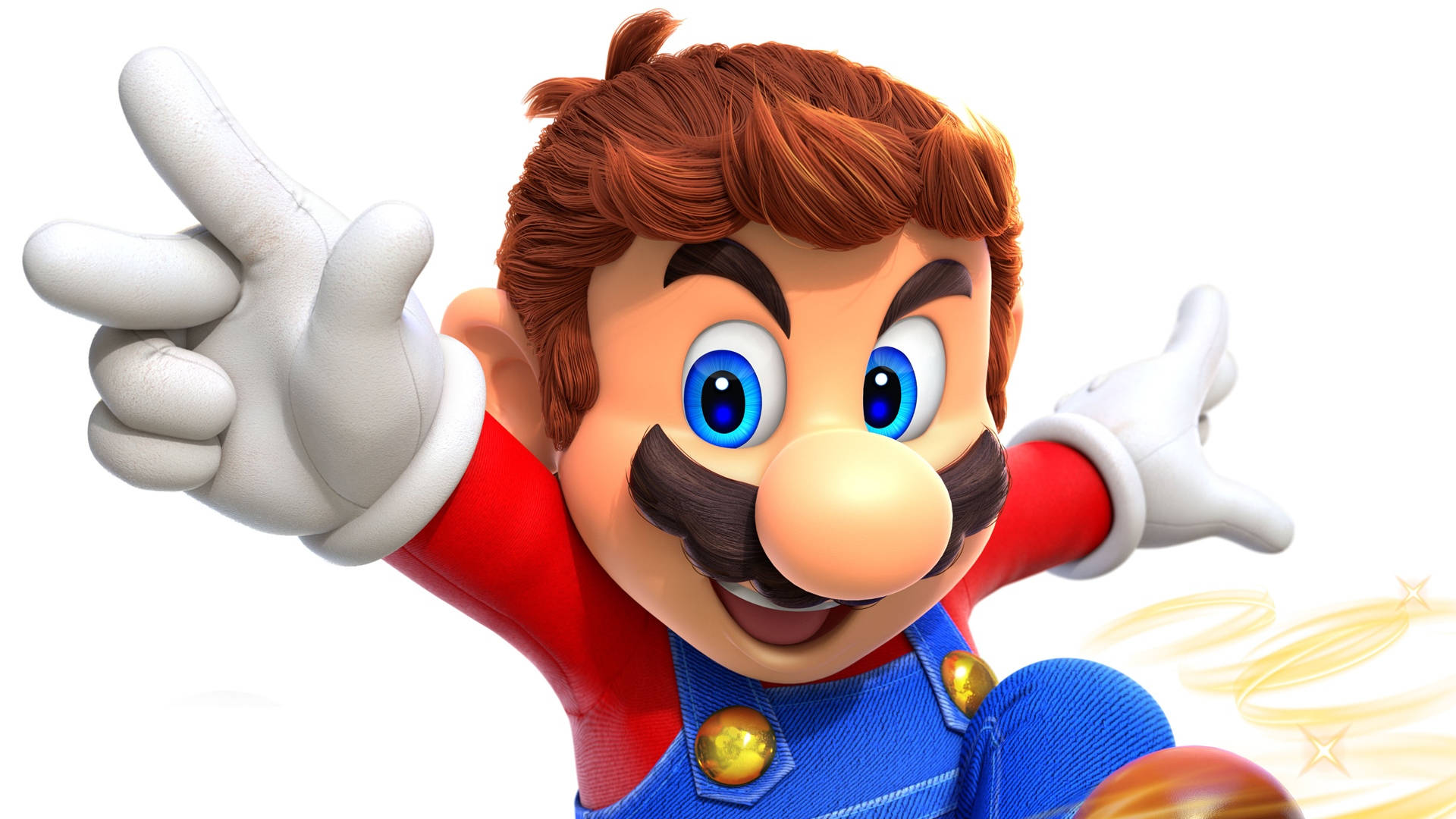 Super Mario Odyssey Mario Without Cap Background