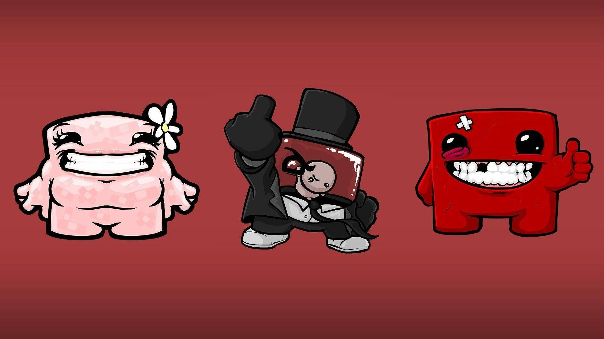 Super Meat Boy And Friends Background