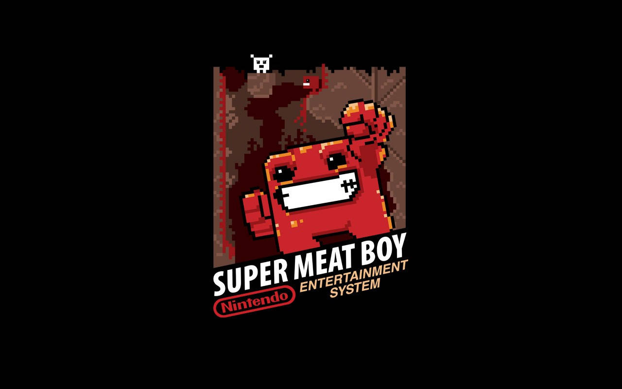 Super Meat Boy Nintendo Game Background