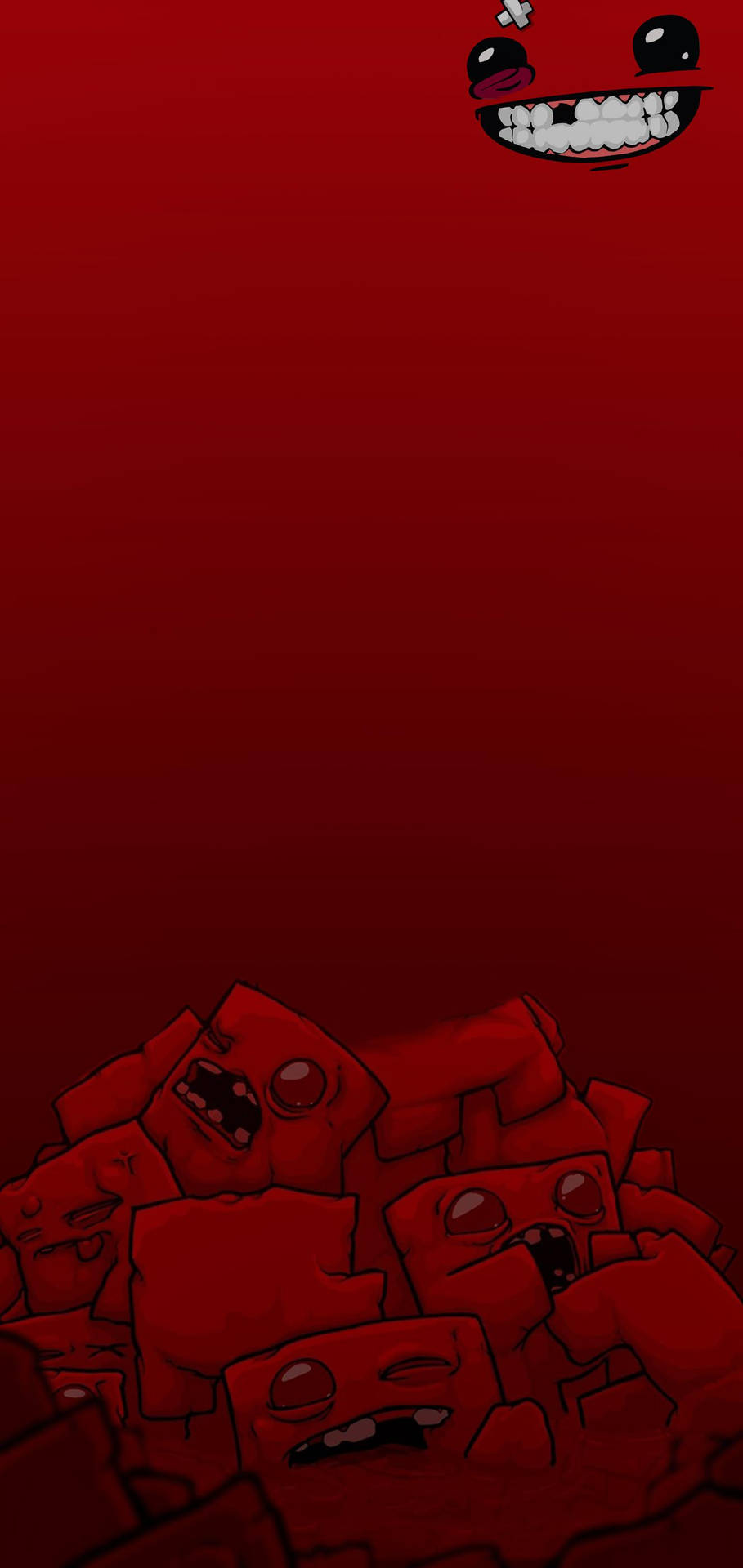 Super Meat Boy Silly Face Background