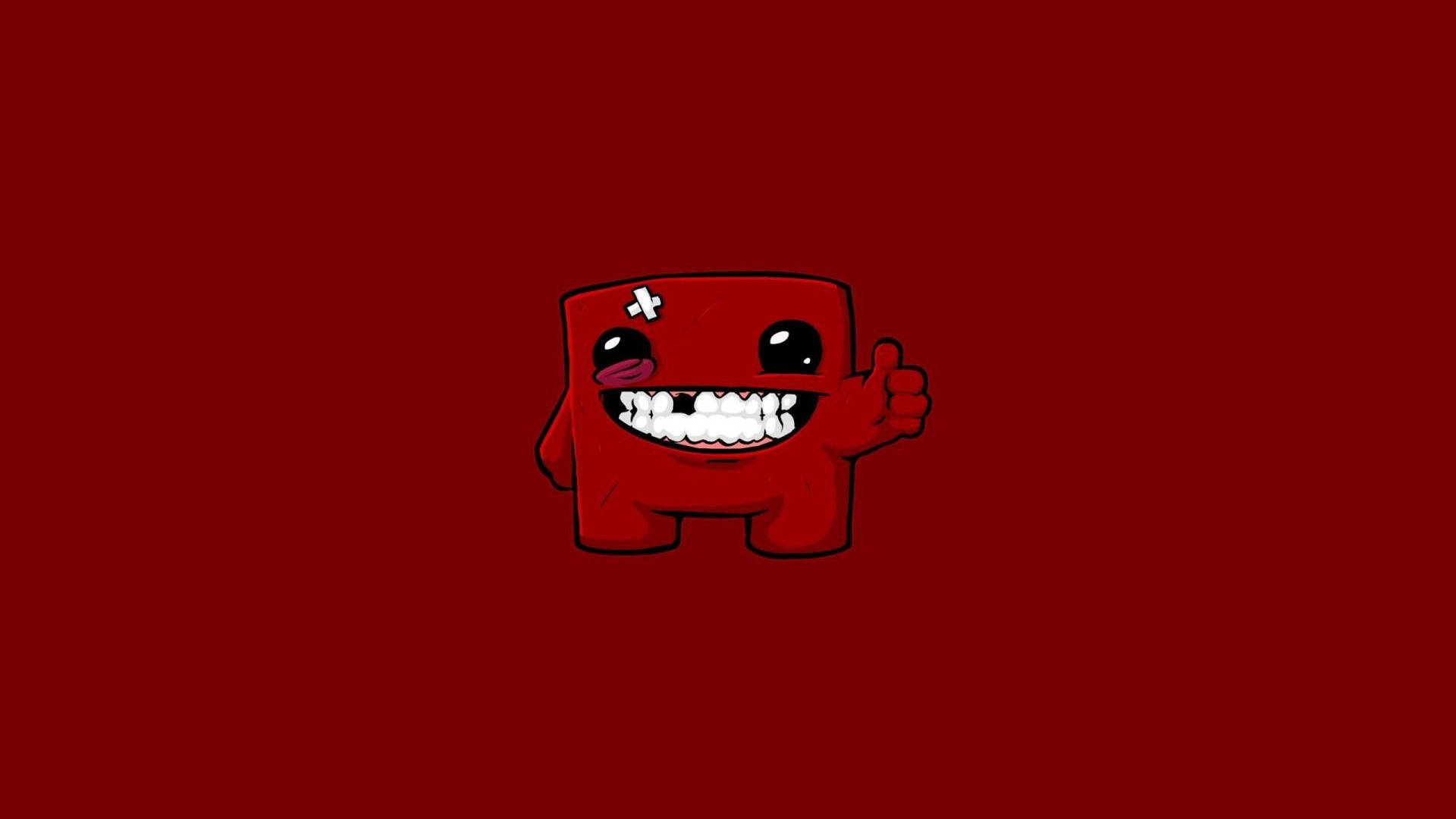 Super Meat Boy Thumbs Up Background