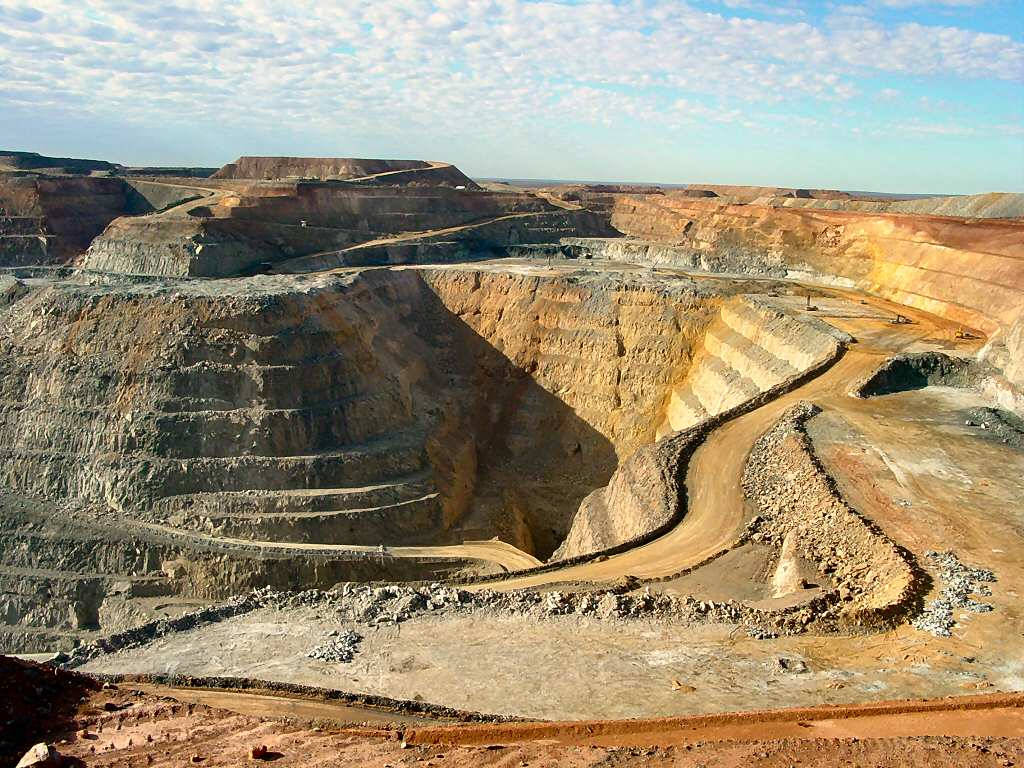 Super Pit Lookout Goldmines In Australia Background