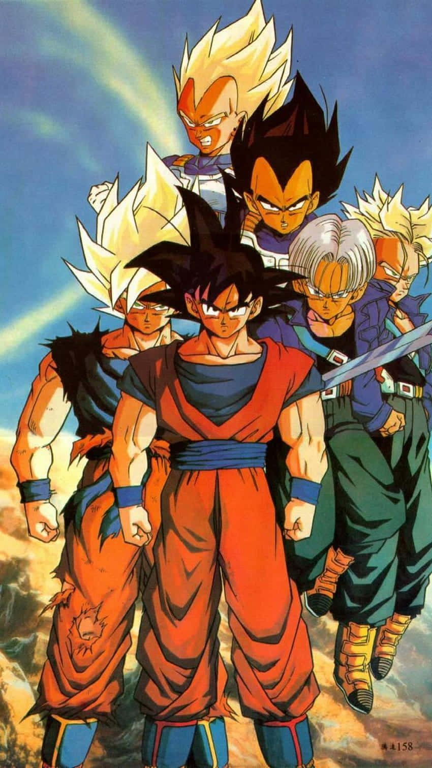 Super Saiyan Best Friends Goku And Vegeta Join Forces Background