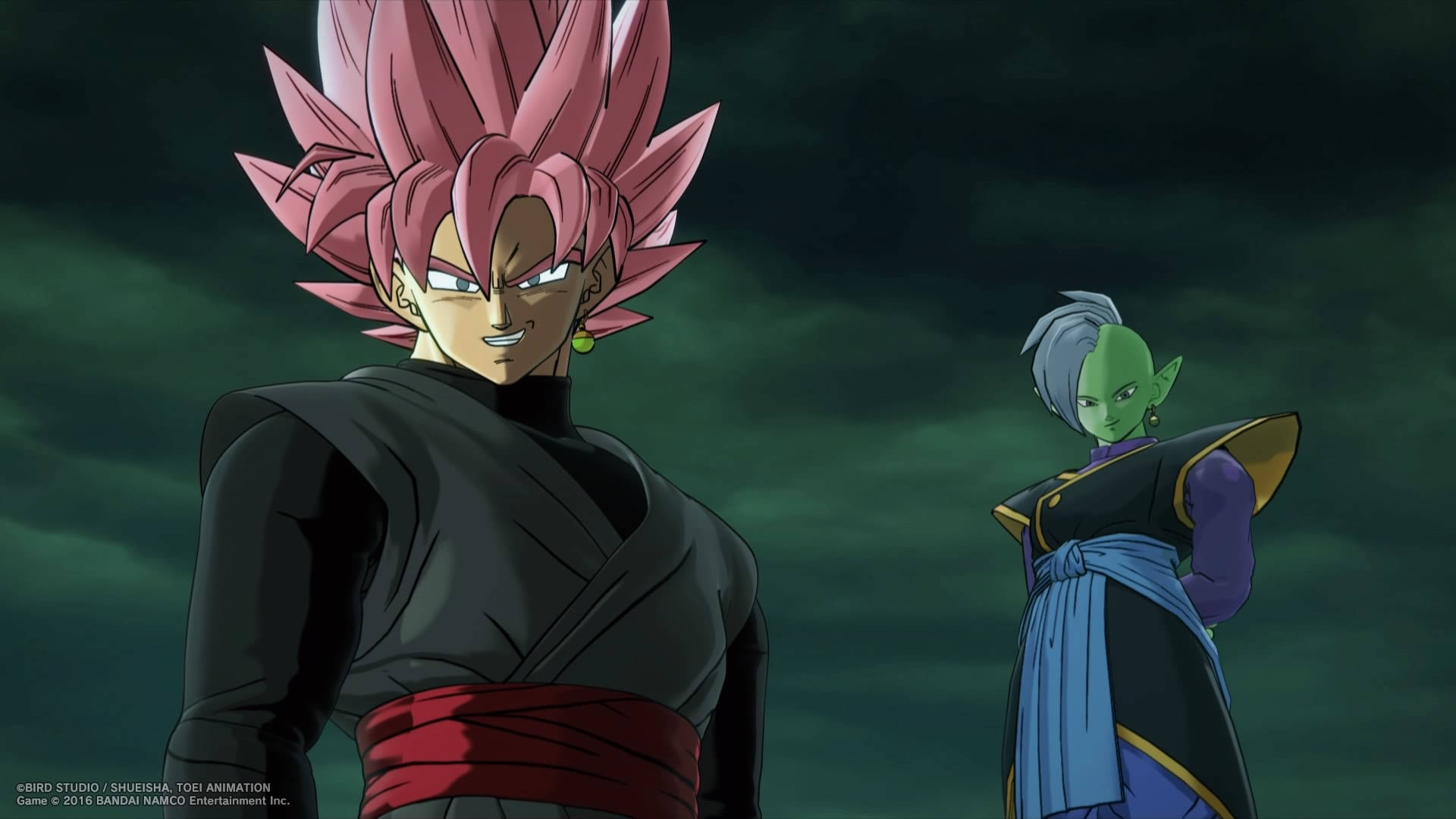 Super Saiyan Black Goku And Zamasu Background