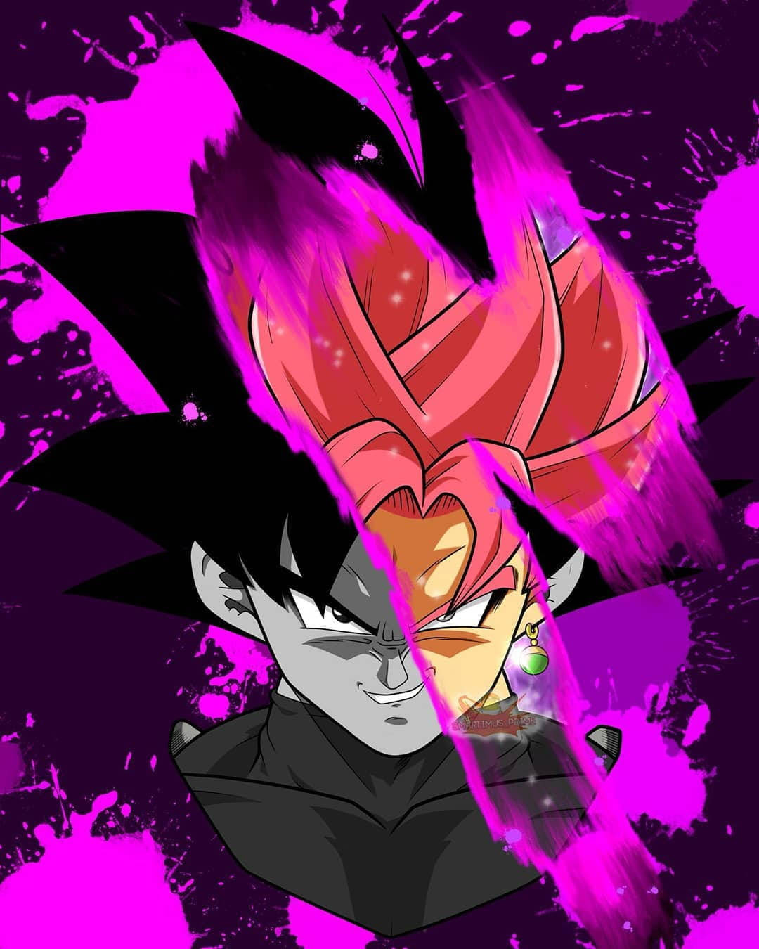 Super Saiyan Black Goku Live Background