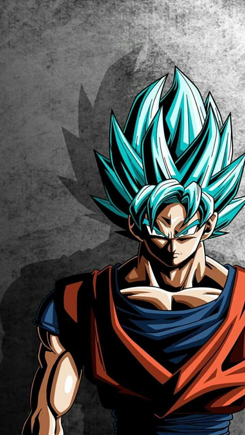 Super Saiyan Blue Goku Portrait Background