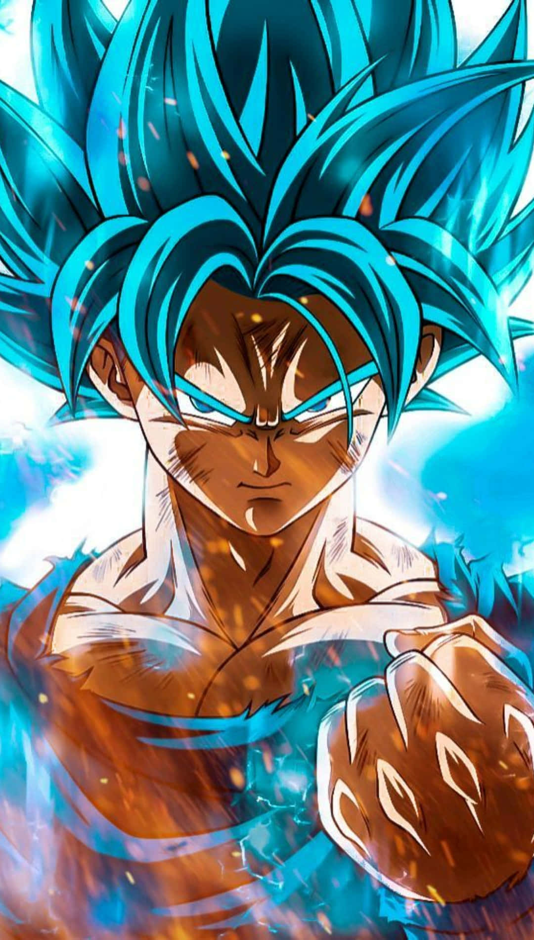 Super Saiyan Blue Goku Power Up Background