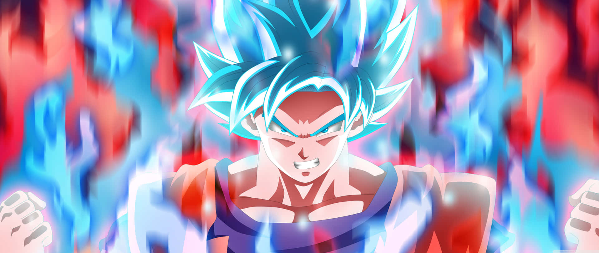 Super Saiyan Blue Power Up Background