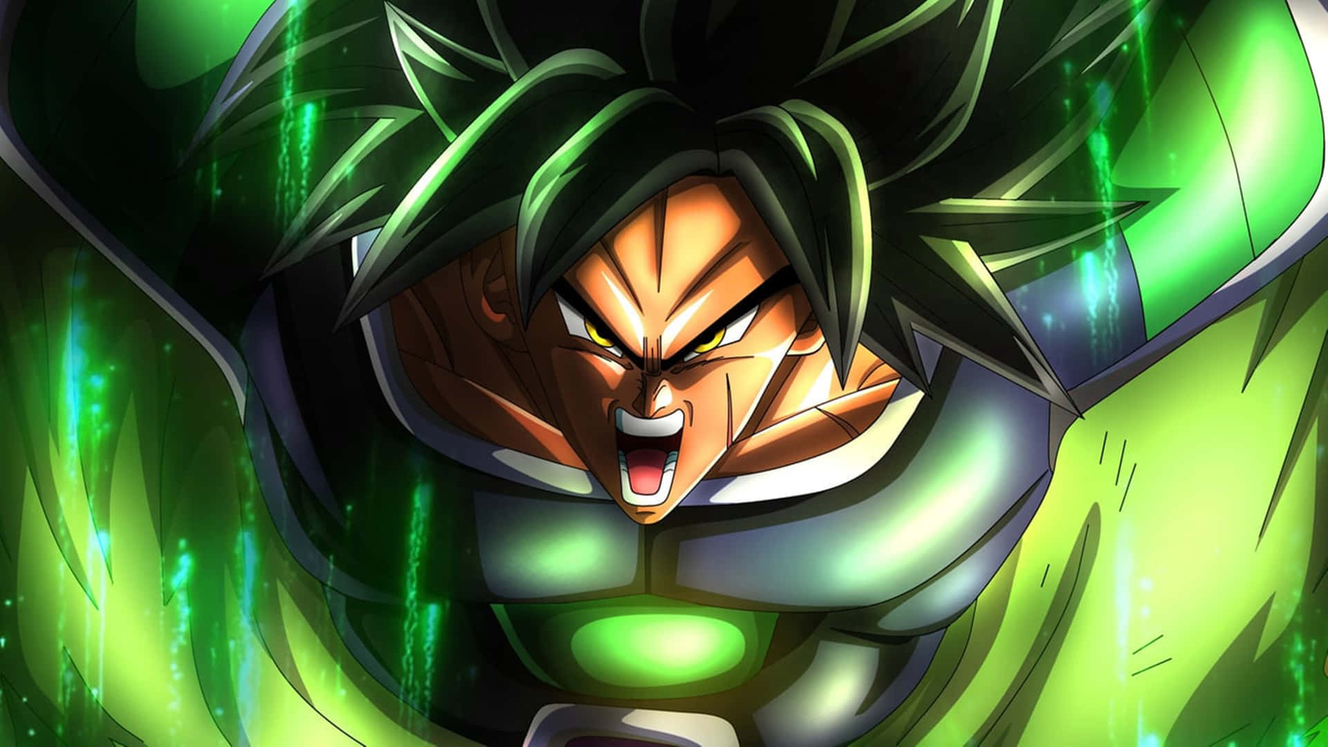 Super Saiyan Broly Going All Out Background