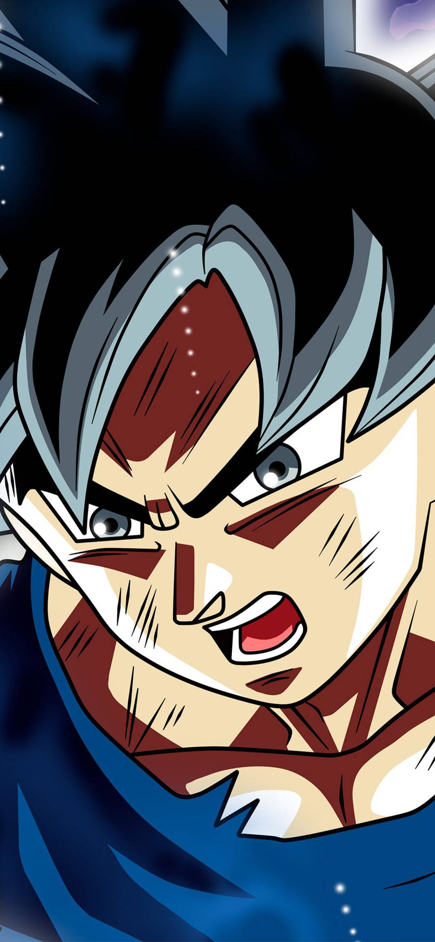 Super Saiyan Face Son Goku Iphone Background