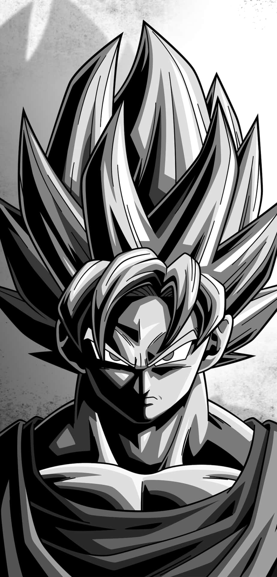 Super Saiyan Gohan Battles With Cell In Epic Dragon Ball Black And White Duel Background