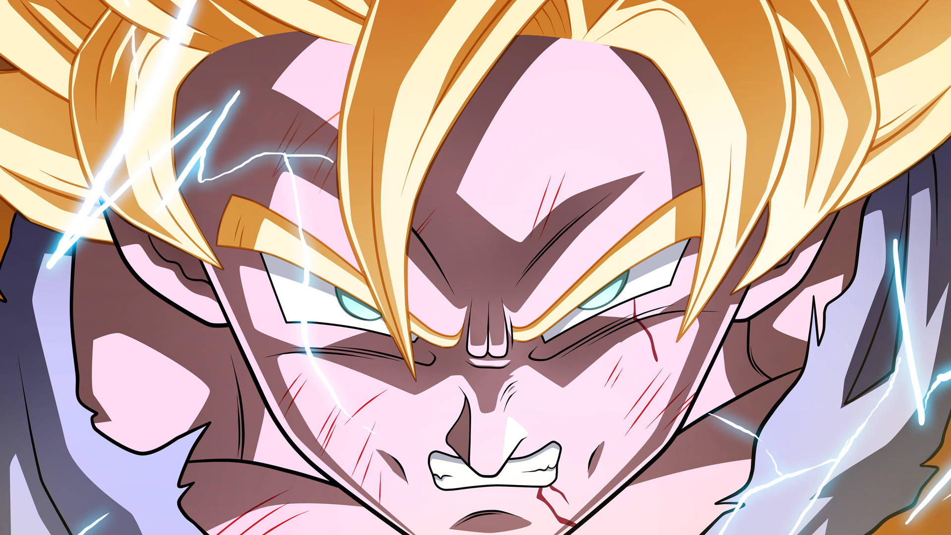Super Saiyan Goku Anime Profile Background