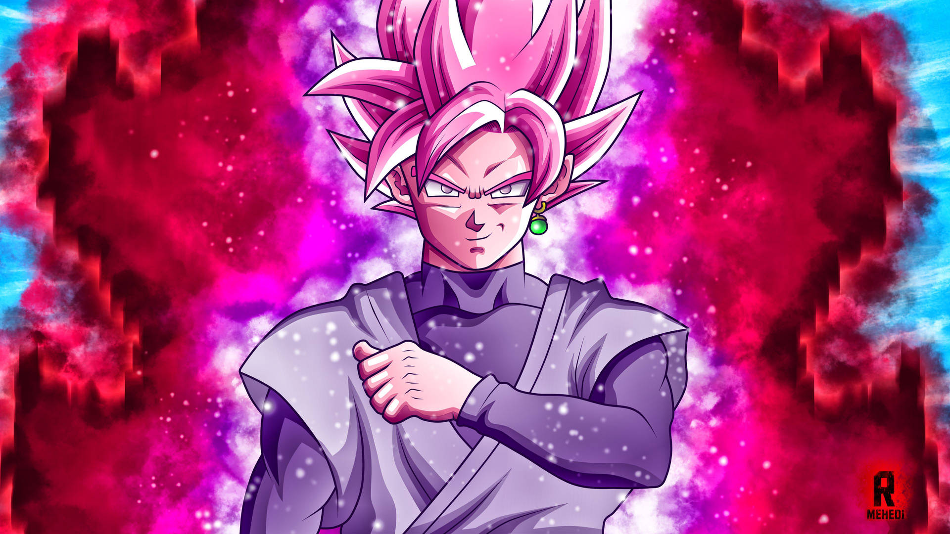 Super Saiyan Rose Anime Fan Artwork Background