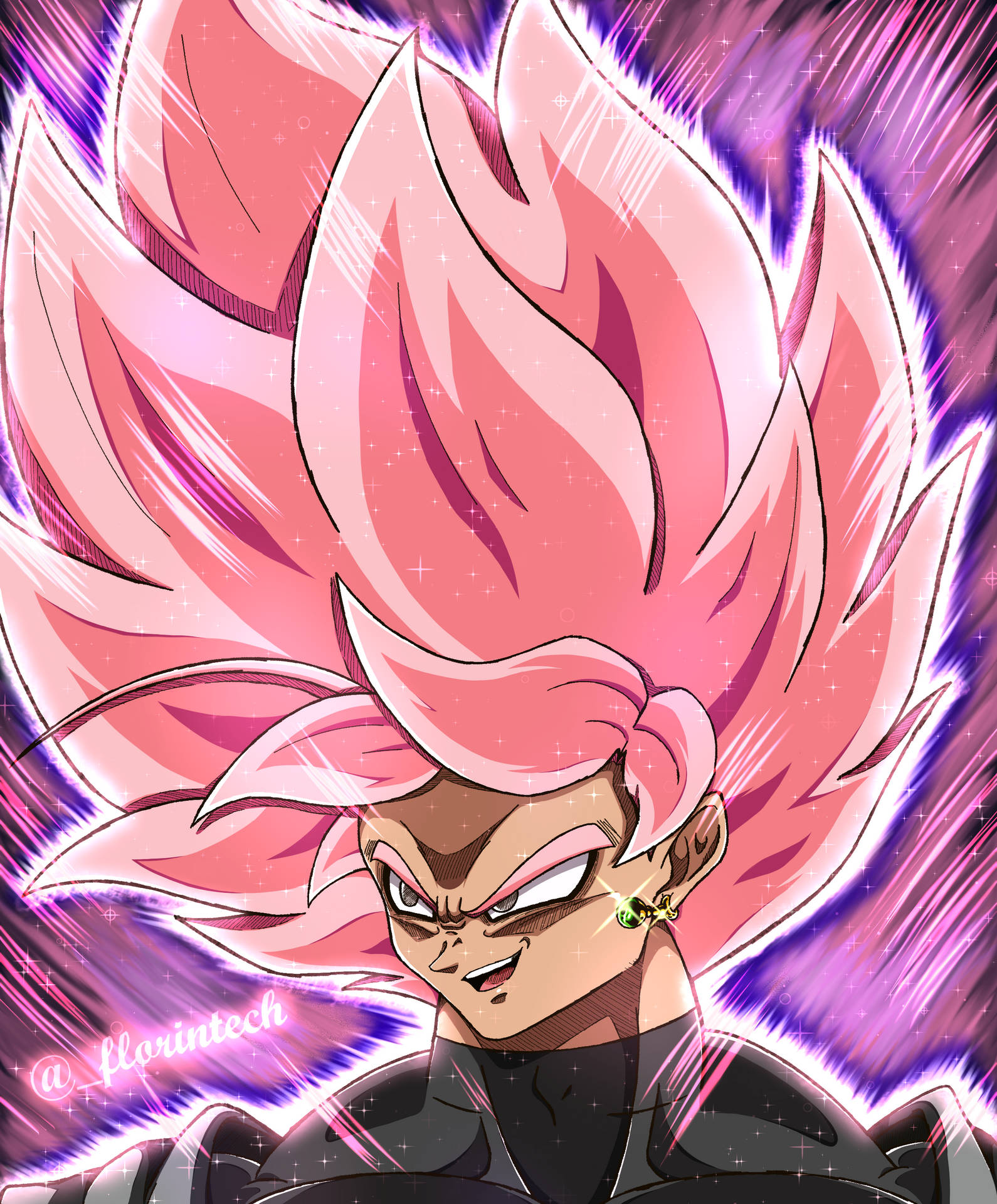 Super Saiyan Rose Fan Art