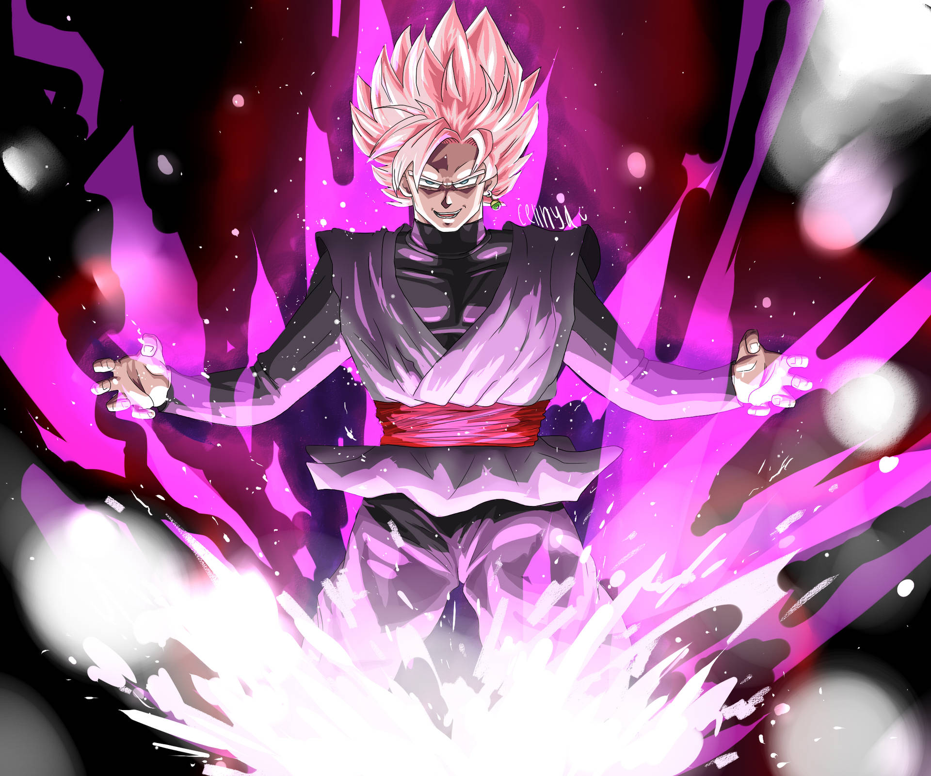 Super Saiyan Rose Goku Anime Art Background