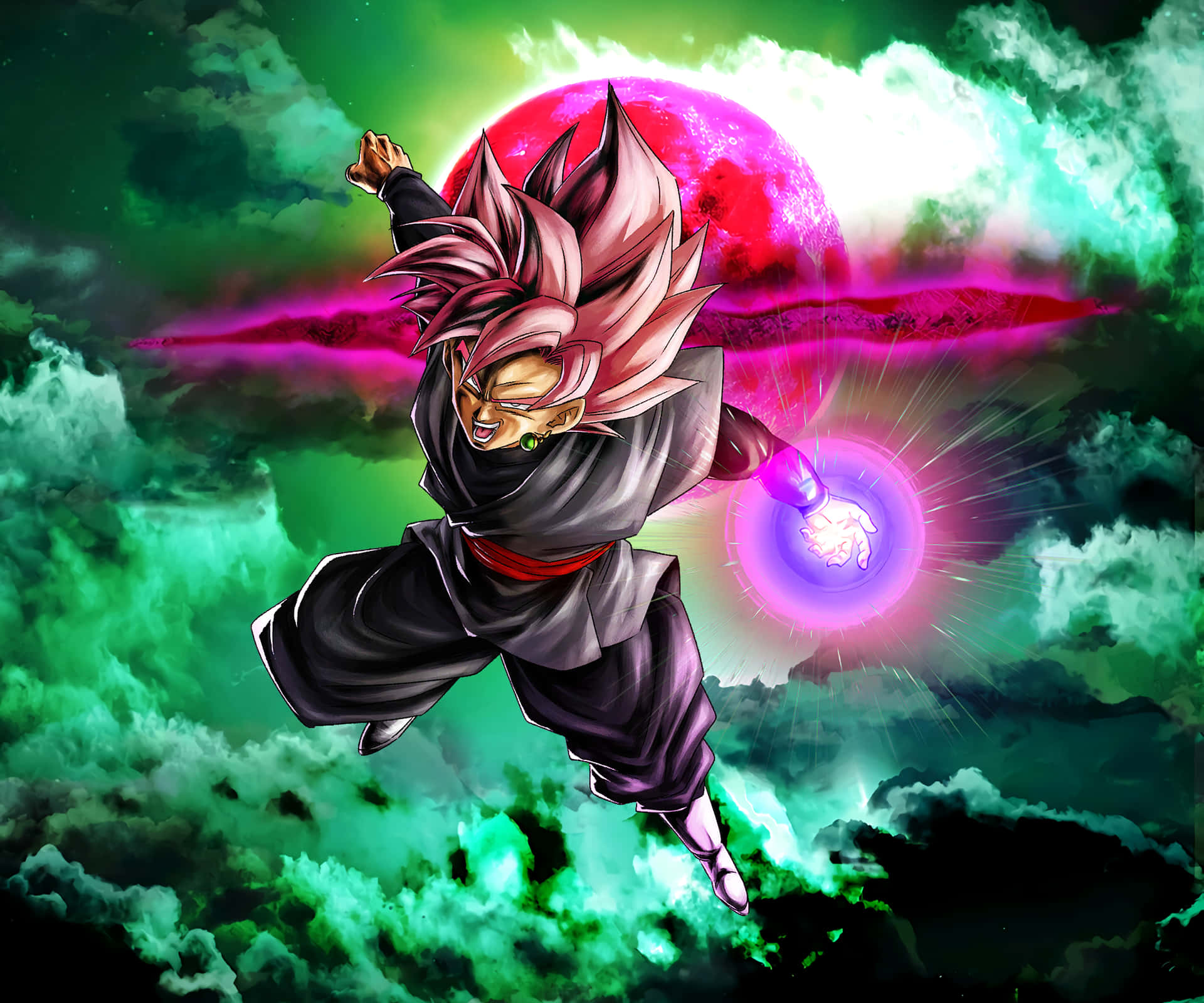Super Saiyan Rose Transformation Background
