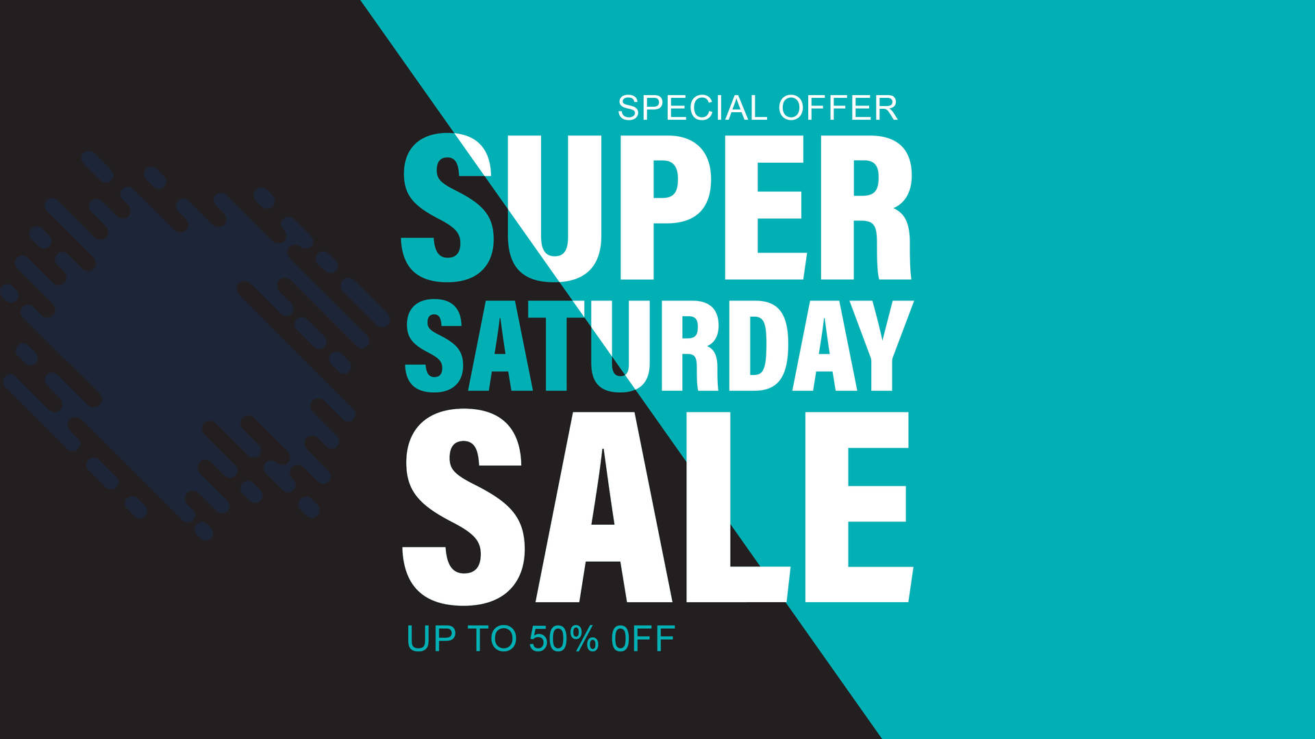 Super Saturday Sale With 50% Off Background