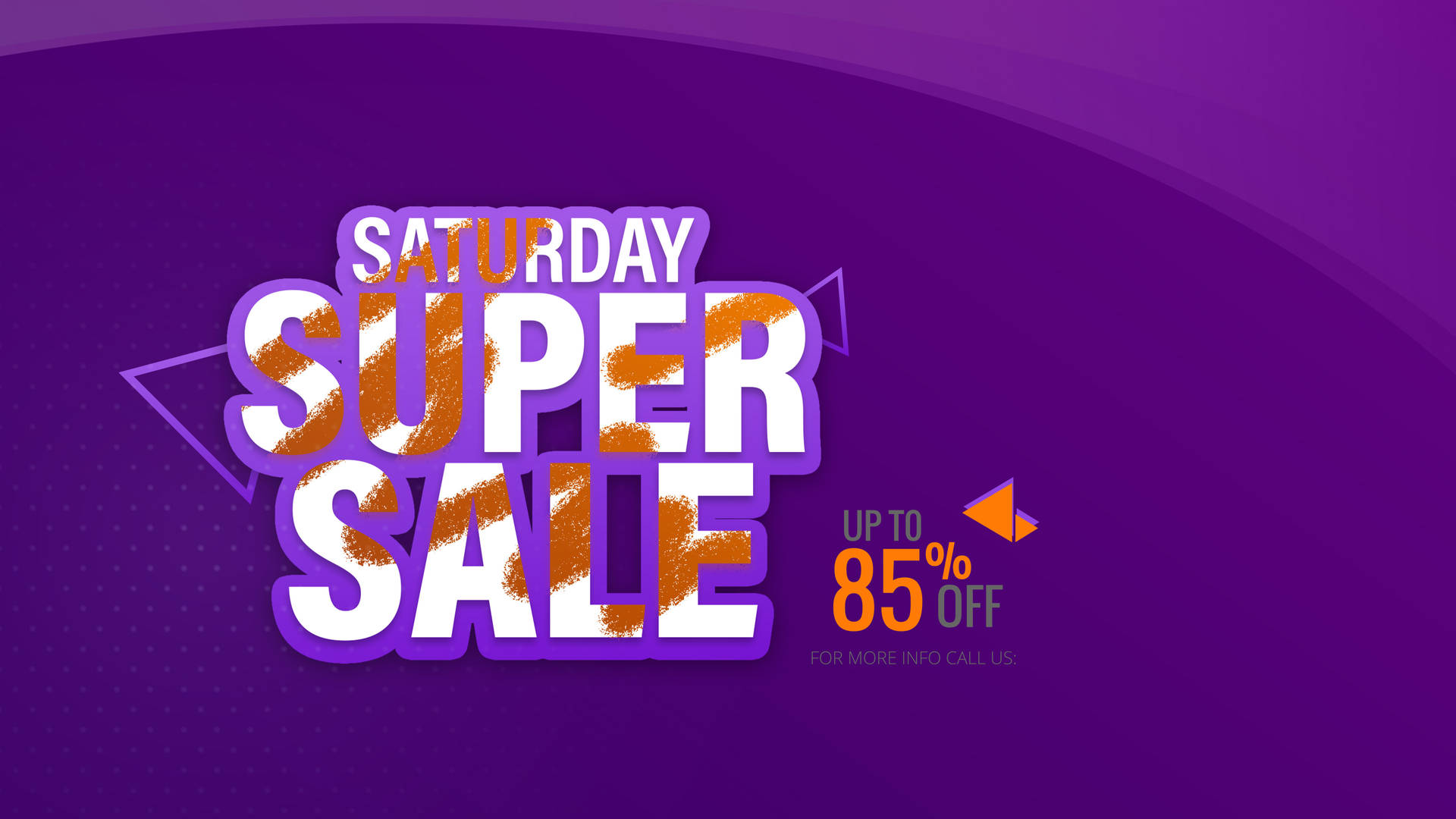 Super Saturday Sale With A Spirited Purple Theme
