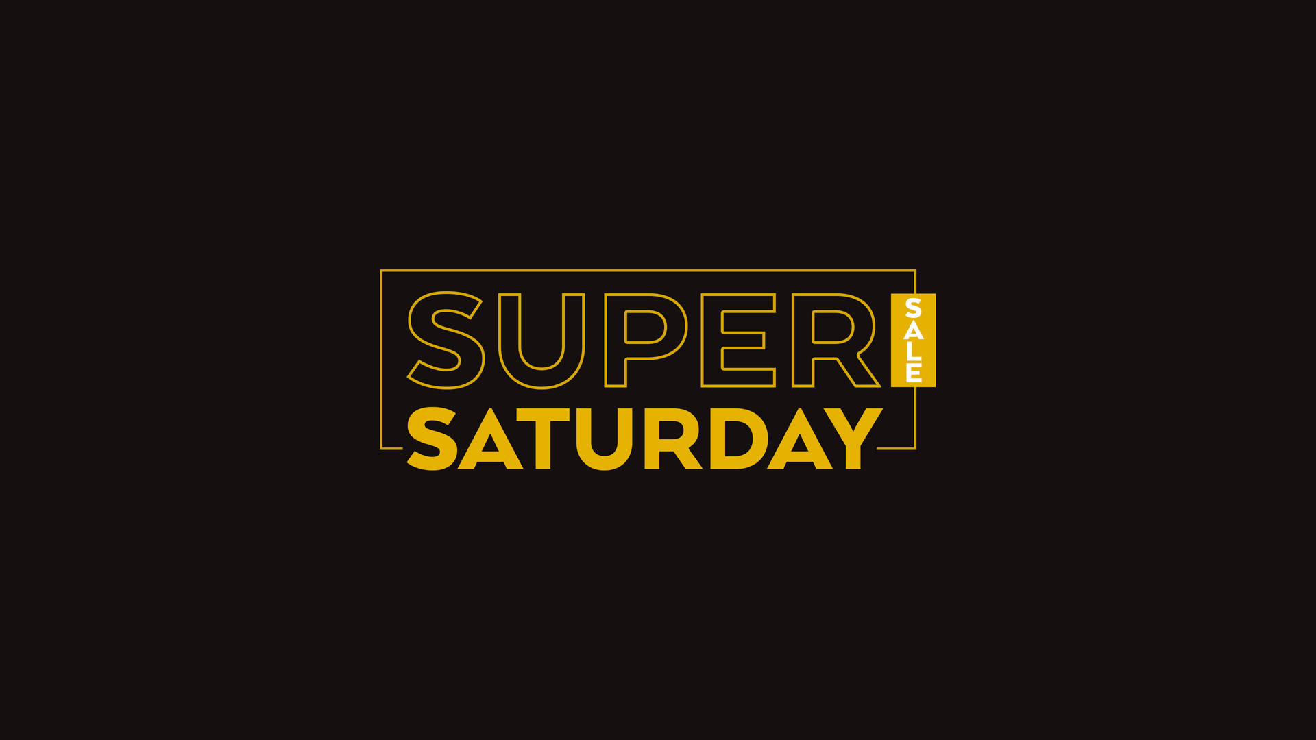 Super Saturday Sale Yellow Font Background