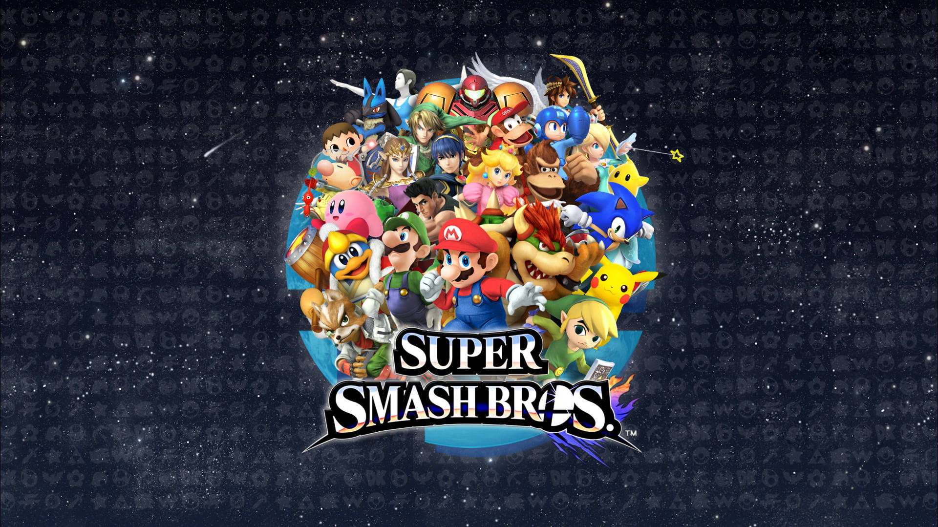 Super Smash Bros Crossover Fighting Game Background
