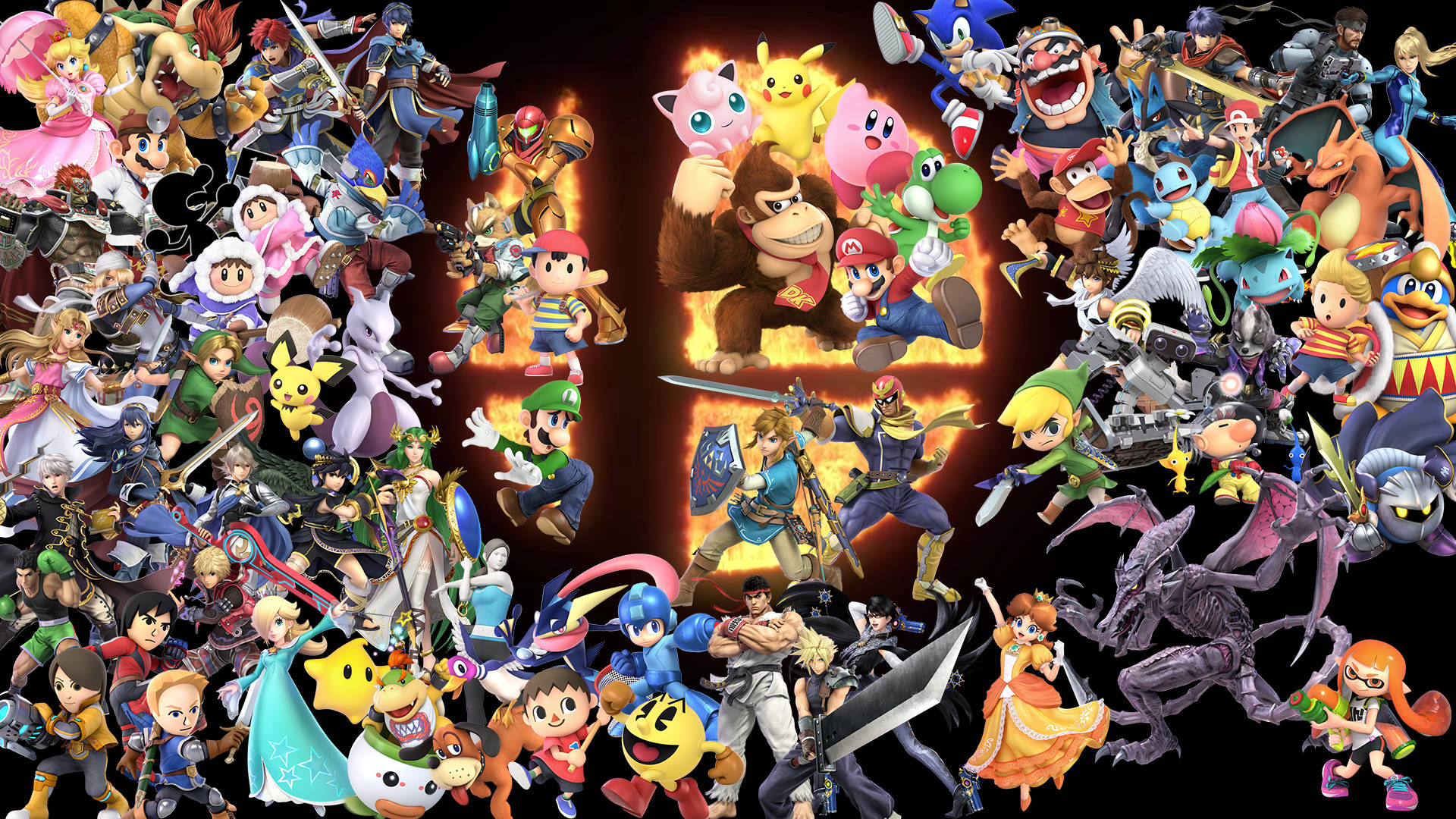 Super Smash Bros Game Characters Background
