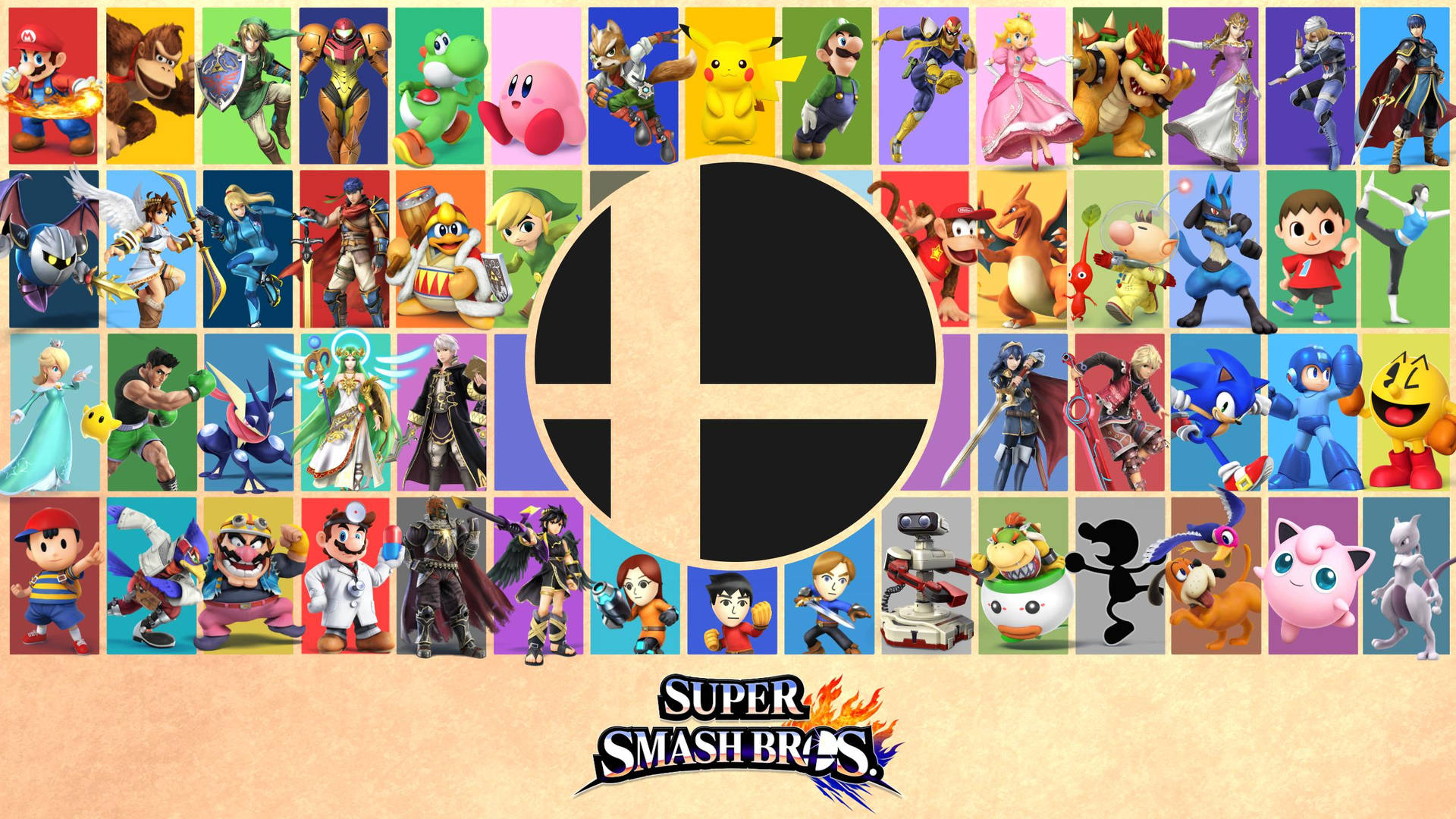Super Smash Bros Gaming Poster Background