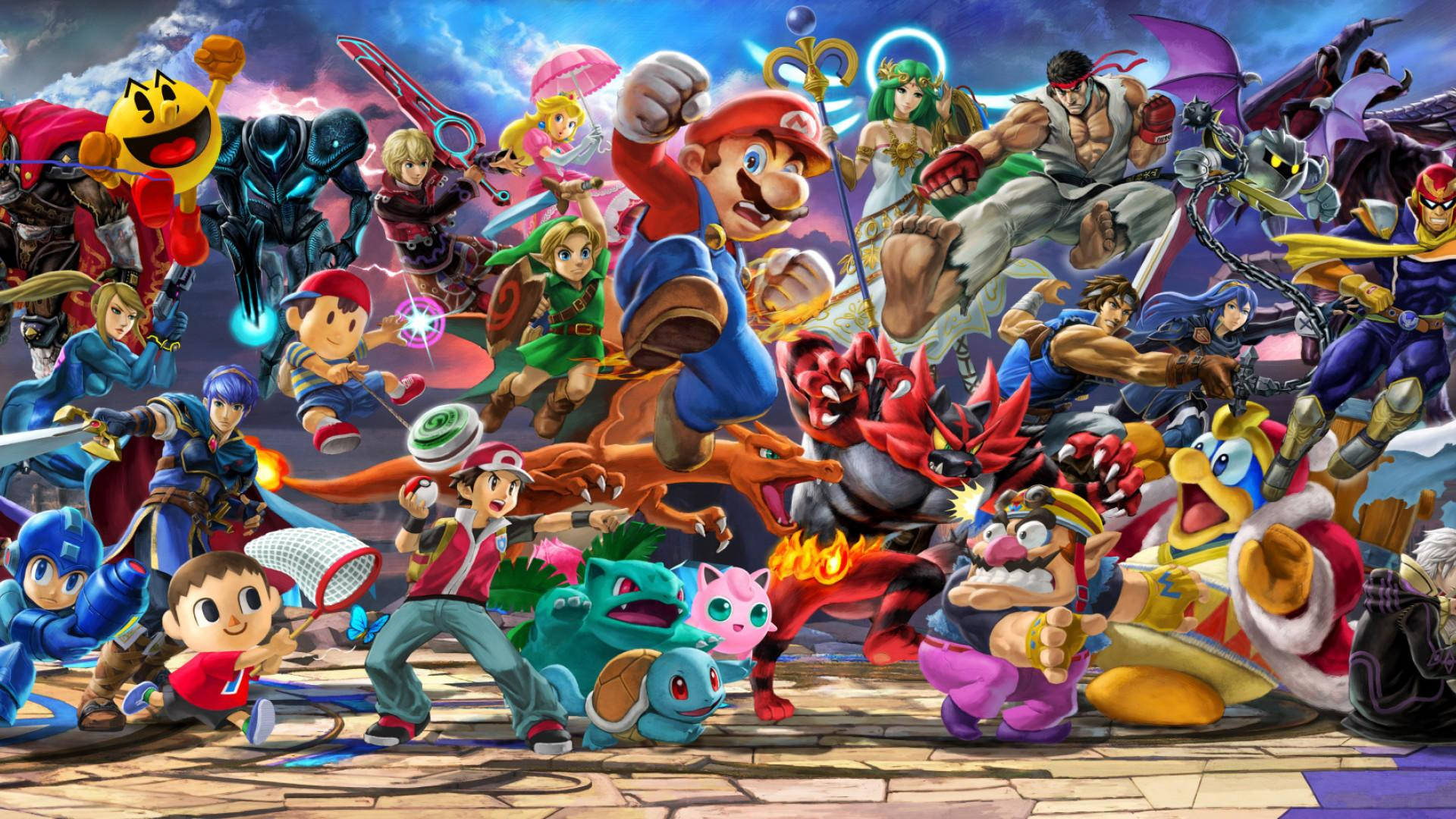 Super Smash Bros Ultimate All For One Background