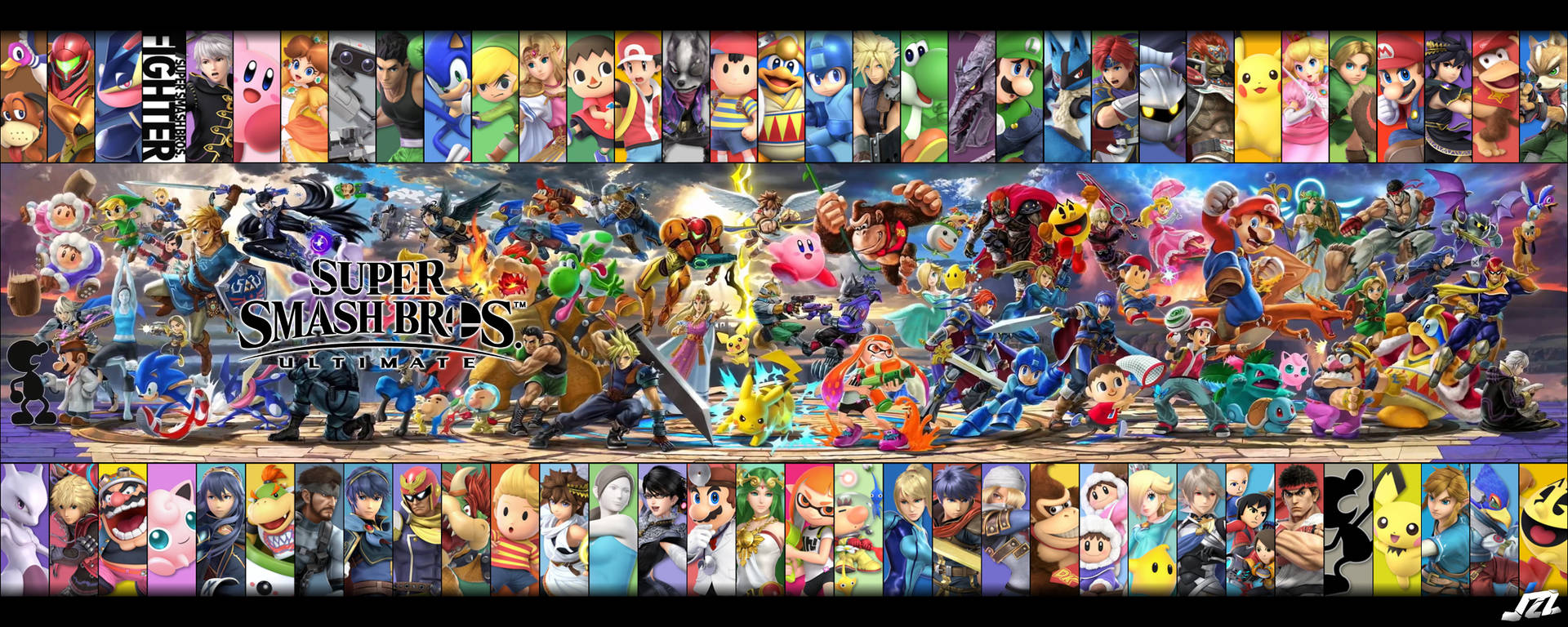 Super Smash Bros Ultimate Hero Banners Background