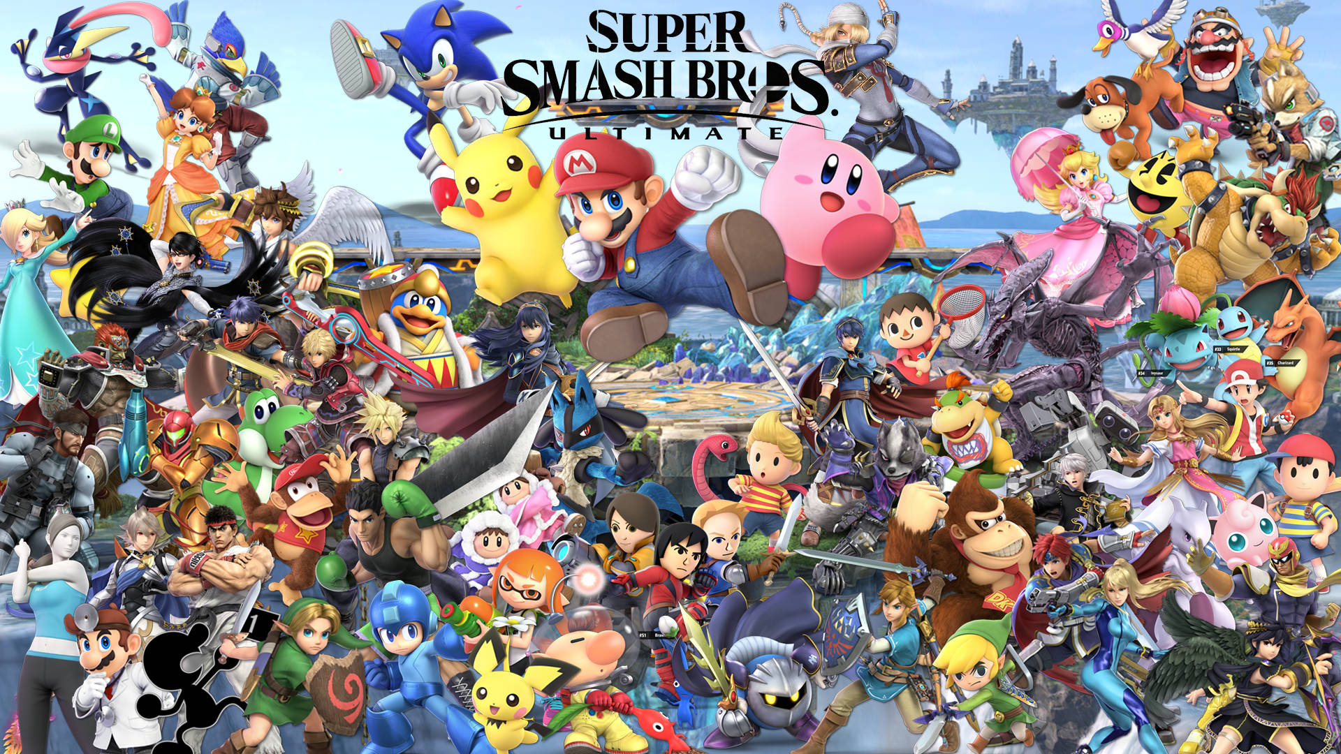 Super Smash Bros Ultimate Poster Background