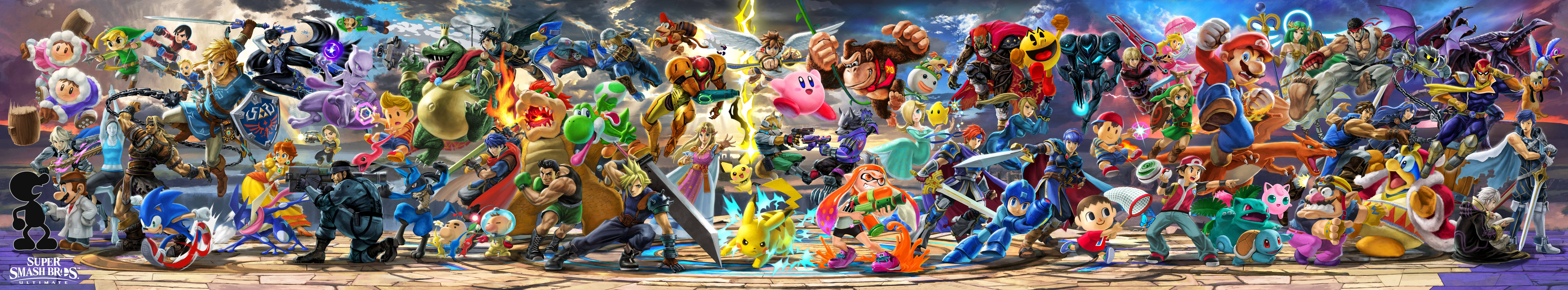 Super Smash Bros Ultimate Wide Banner Background