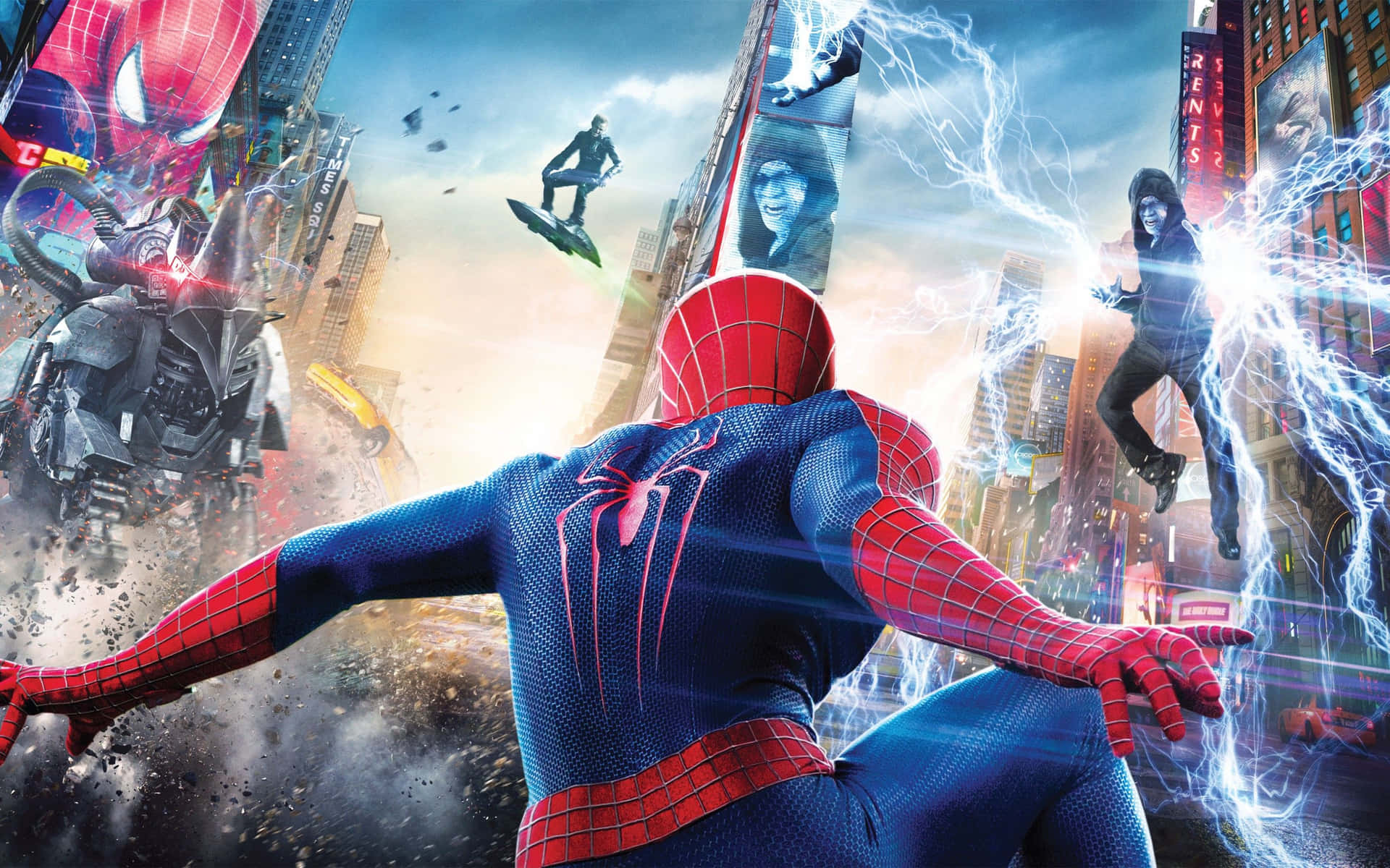 Super Villains Vs Spider Man Computer Background
