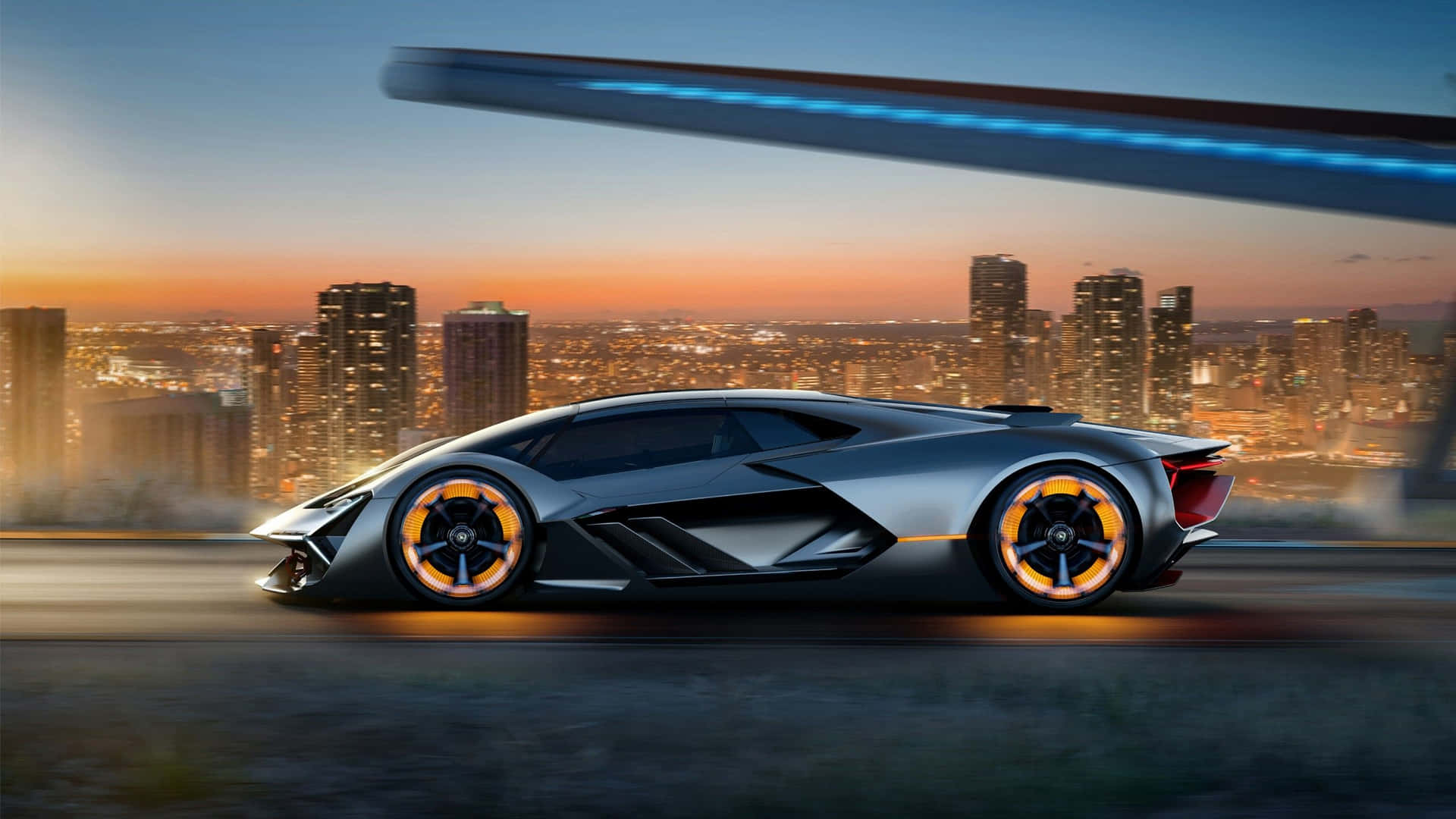 Supercar Lamborghini Terzo Millennio Background