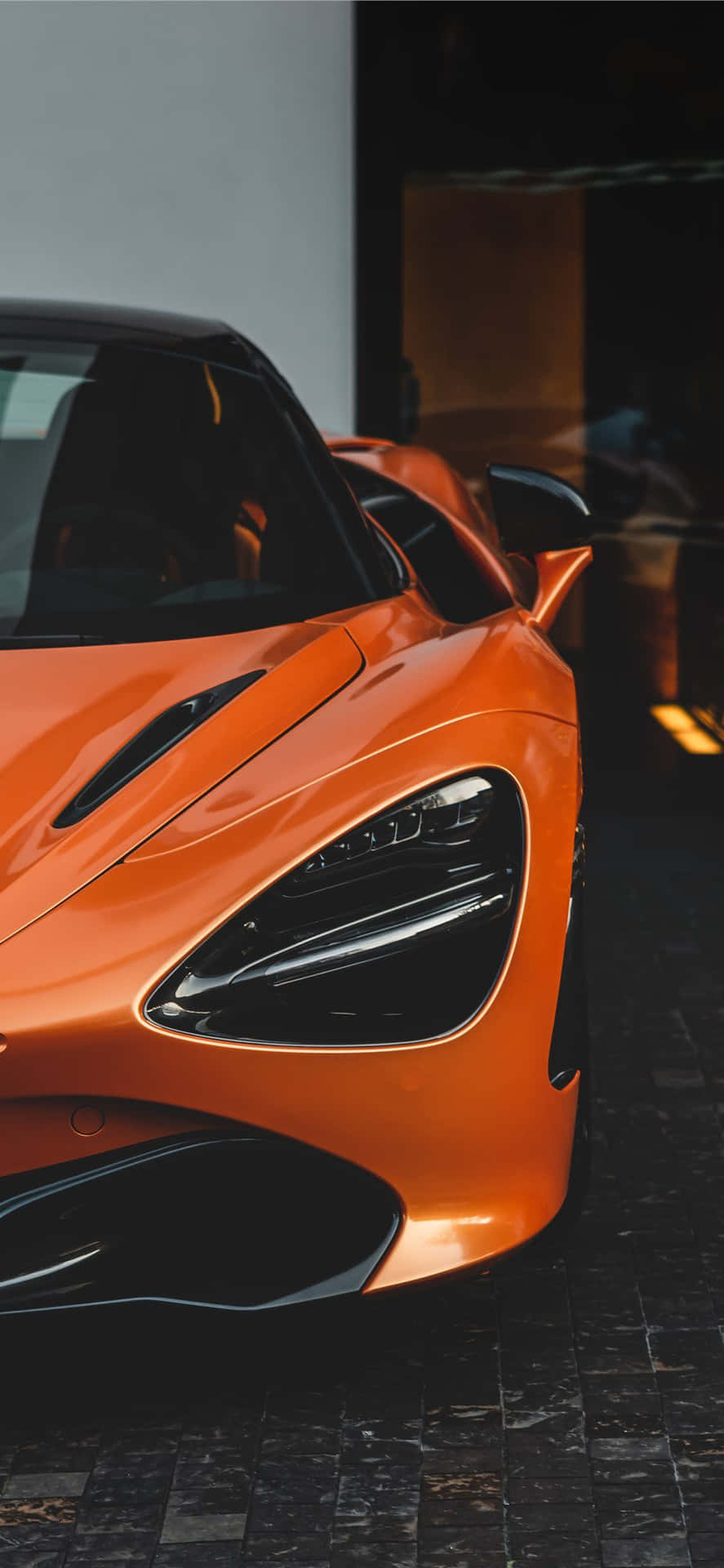 Supercar Orange Mclaren Background