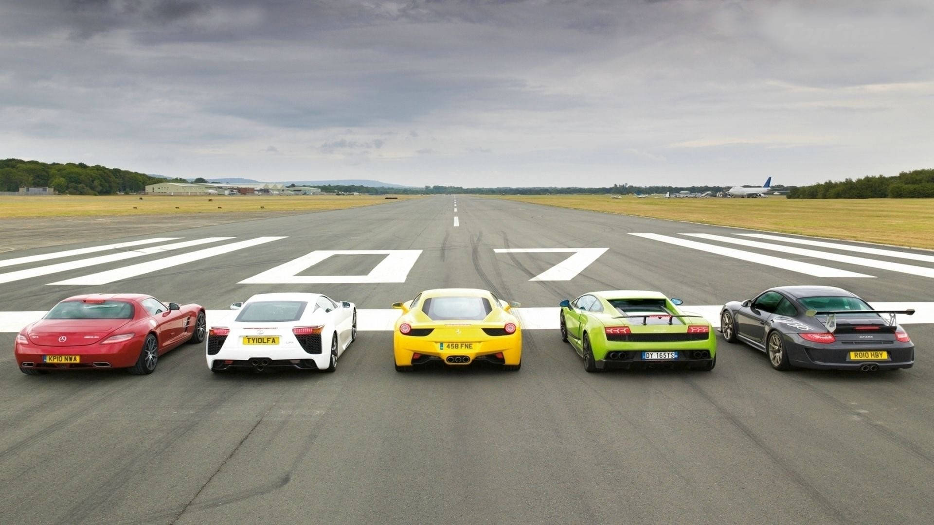 Supercars On The Runway