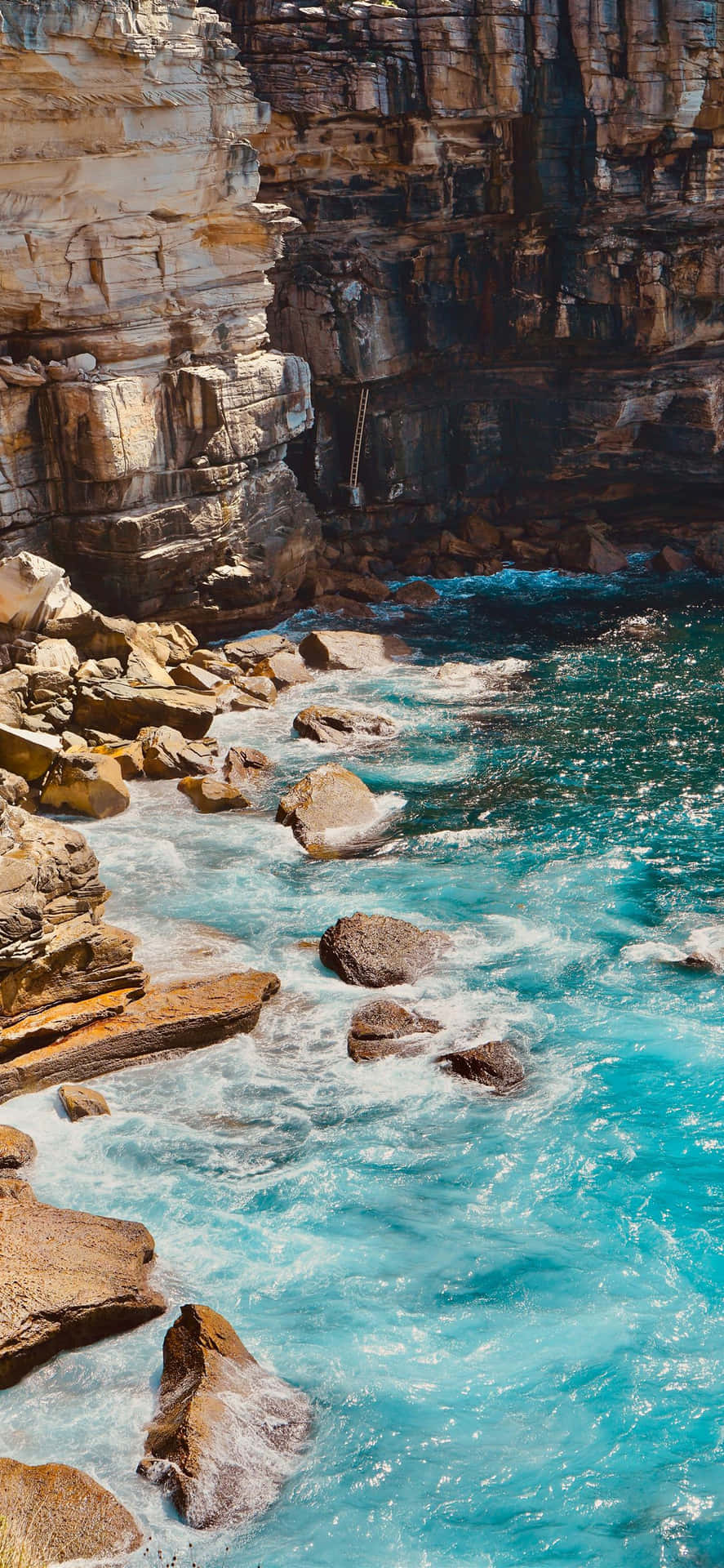 Supercharge Your Device With The Turquoise Iphone. Background