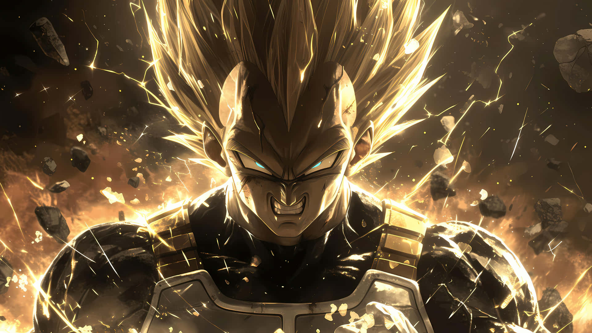 Supercharged Anime Warrior Background