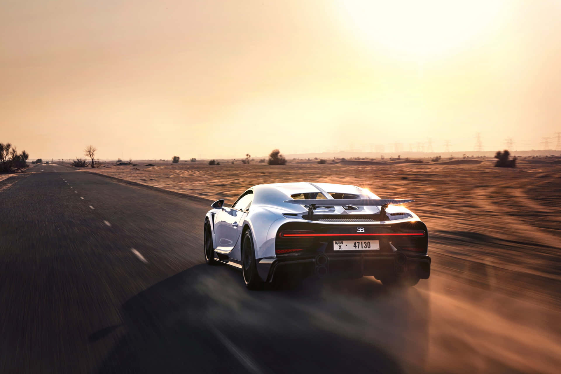 Supercilious Car On A Long Drive Background
