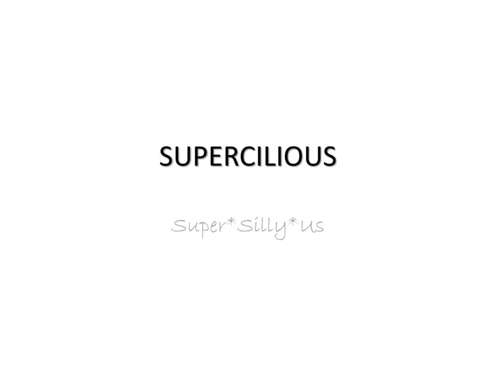 Supercilious Phonetics Background