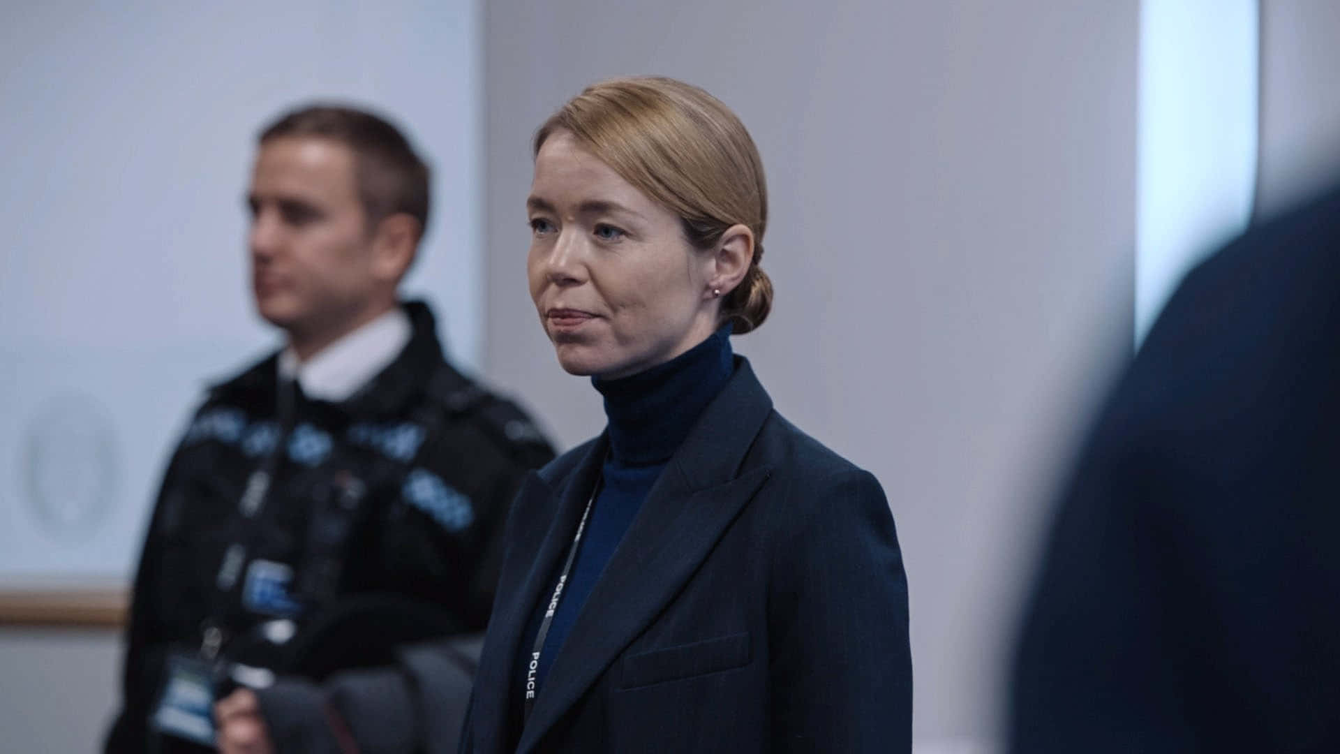 Supercilious Smile Of Anna Maxwell Martin Background